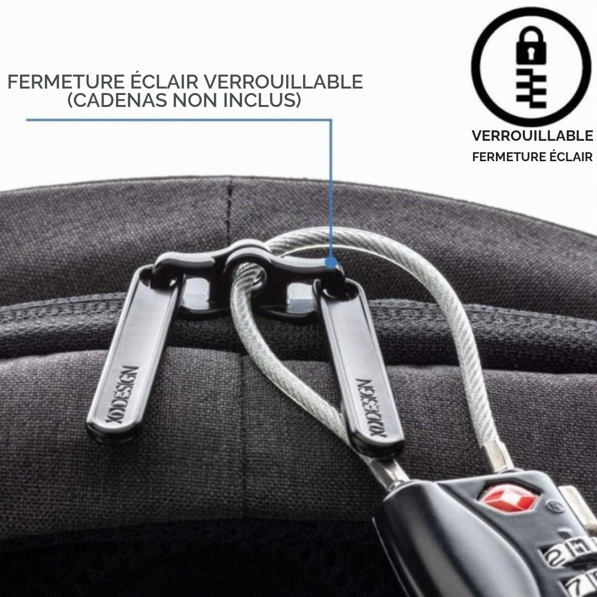 XD Design Bobby Hero XL 17" Sac à Dos Antivol USB (Unisex)