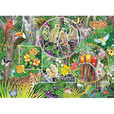 Cobble Hill Family Piece's 350 Puzzle - Rainforest Magic - Sample Poster Included