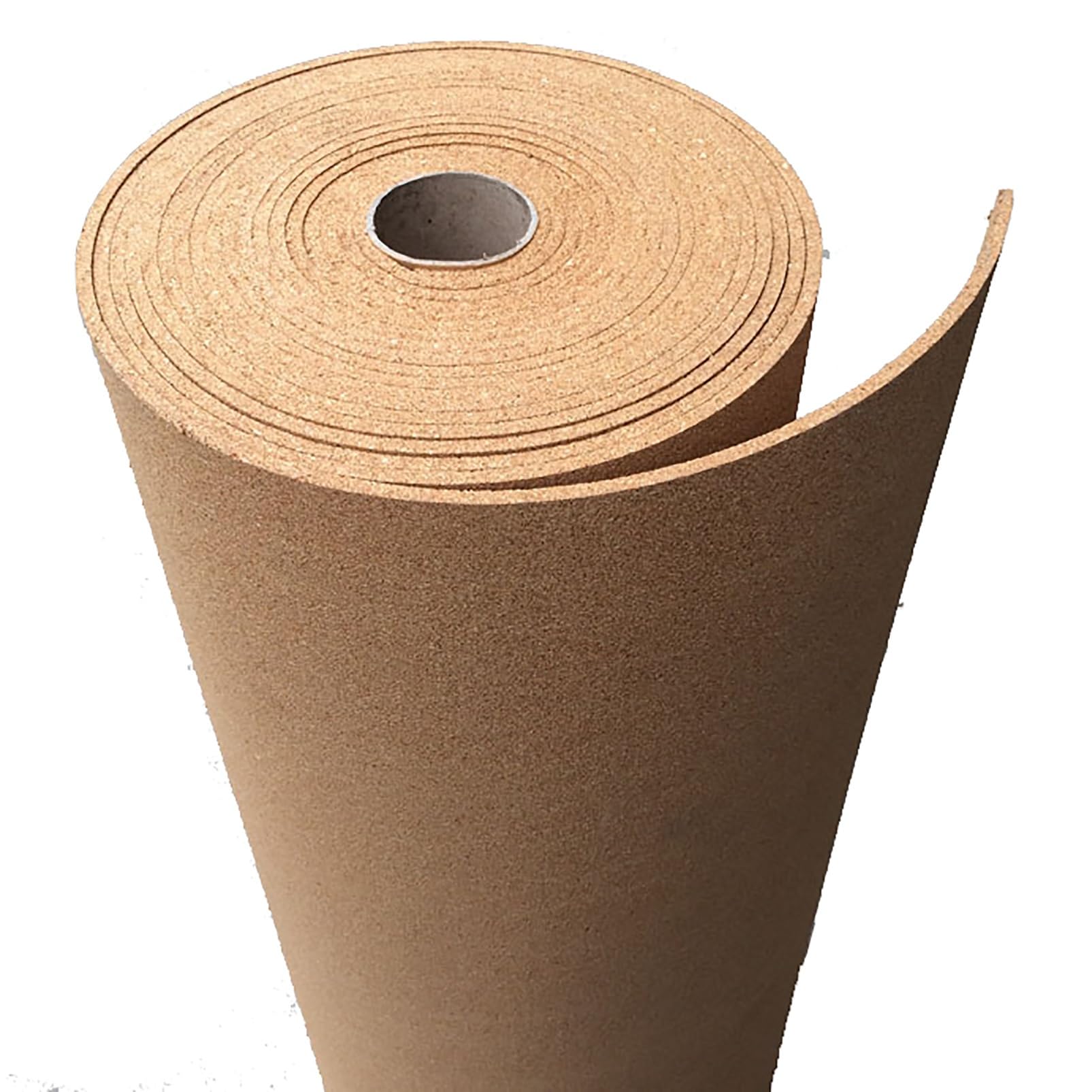 Rollo de corcho grande 1/4 pulgadas aislamiento acústico alta densidad para oficina hogar bricolaje 0,8 m x 1 m marrón