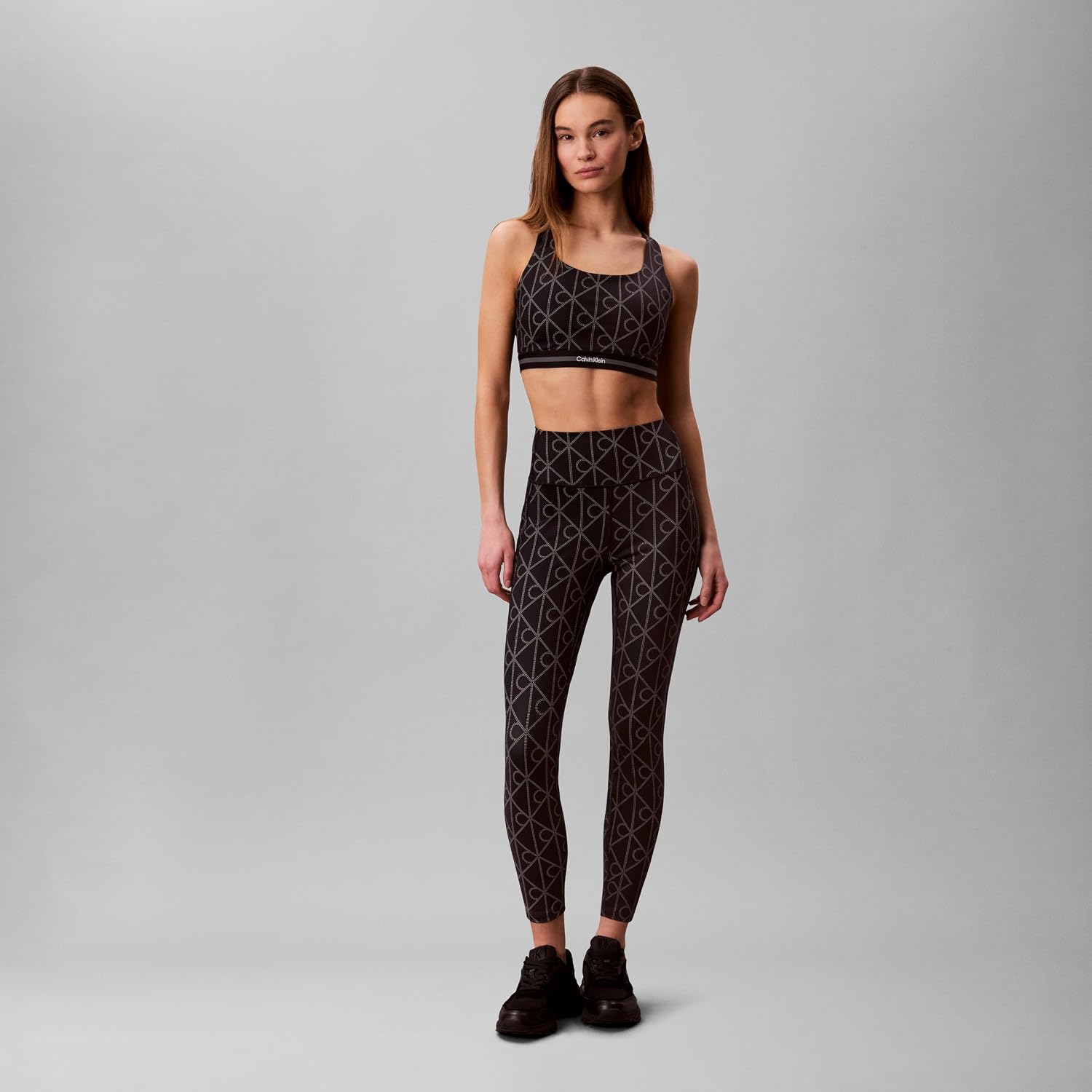 Calvin Klein Women's Icon Sport Printed High Rise 7/8 Leggings