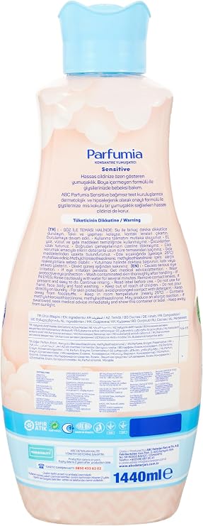 ABC DETERGENT Parfumia Sensitive 60 Washing Laundry Softener for Babies (1 x 1440 mL)
