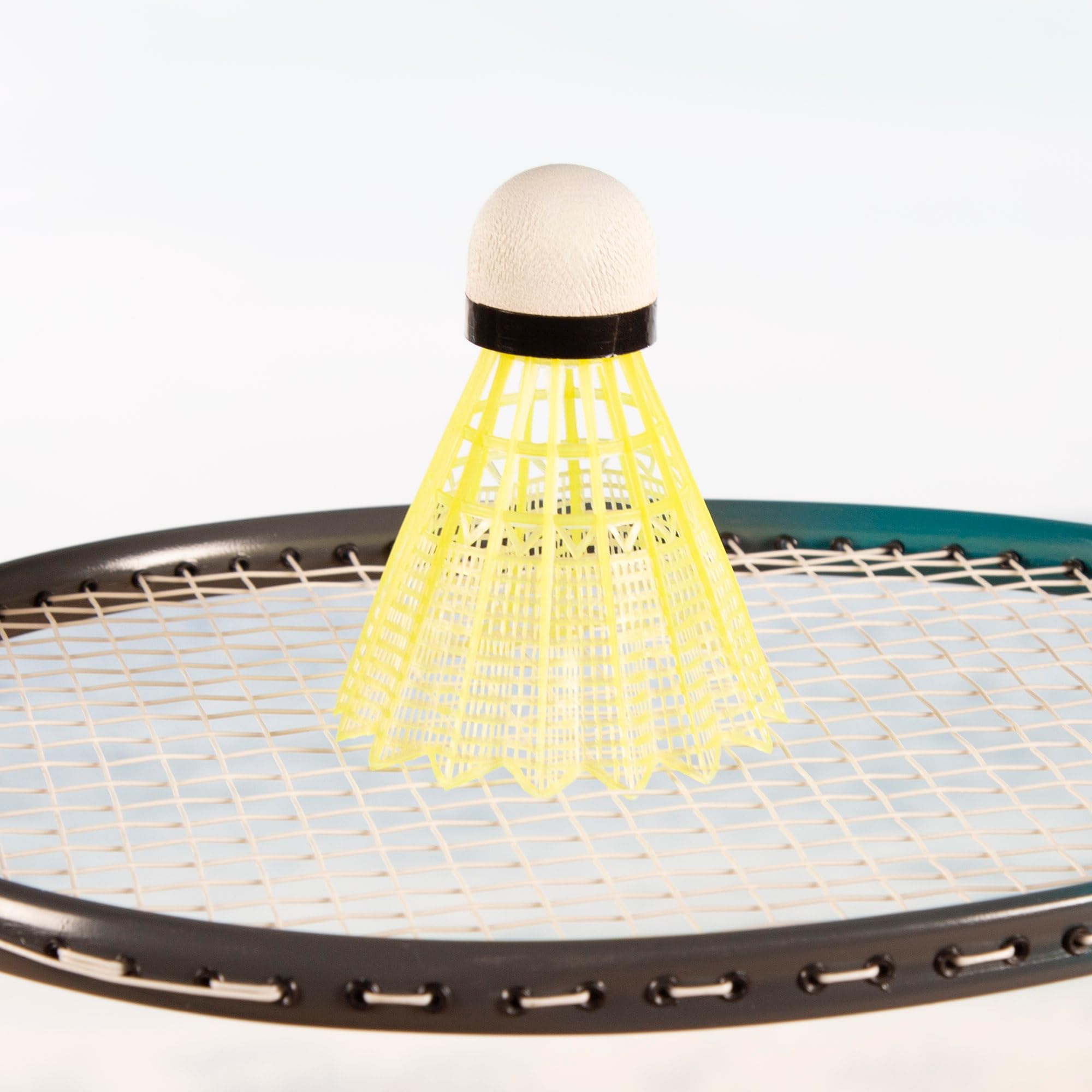 Red Bádminton Portátil 295x160 cm Azul Negro 2 Raquetas 2 Volantes Patas Extensibles Maletín Transporte