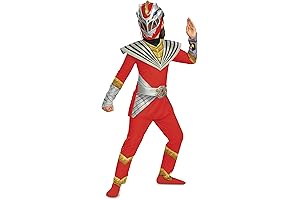Red Power Ranger Costume for Girls Kids Ages 7-8
