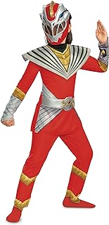 Girls Red Ranger Costume for Girls, Official Power Rangers Cosmic Fury Costume Outfit With Belt - Buy now