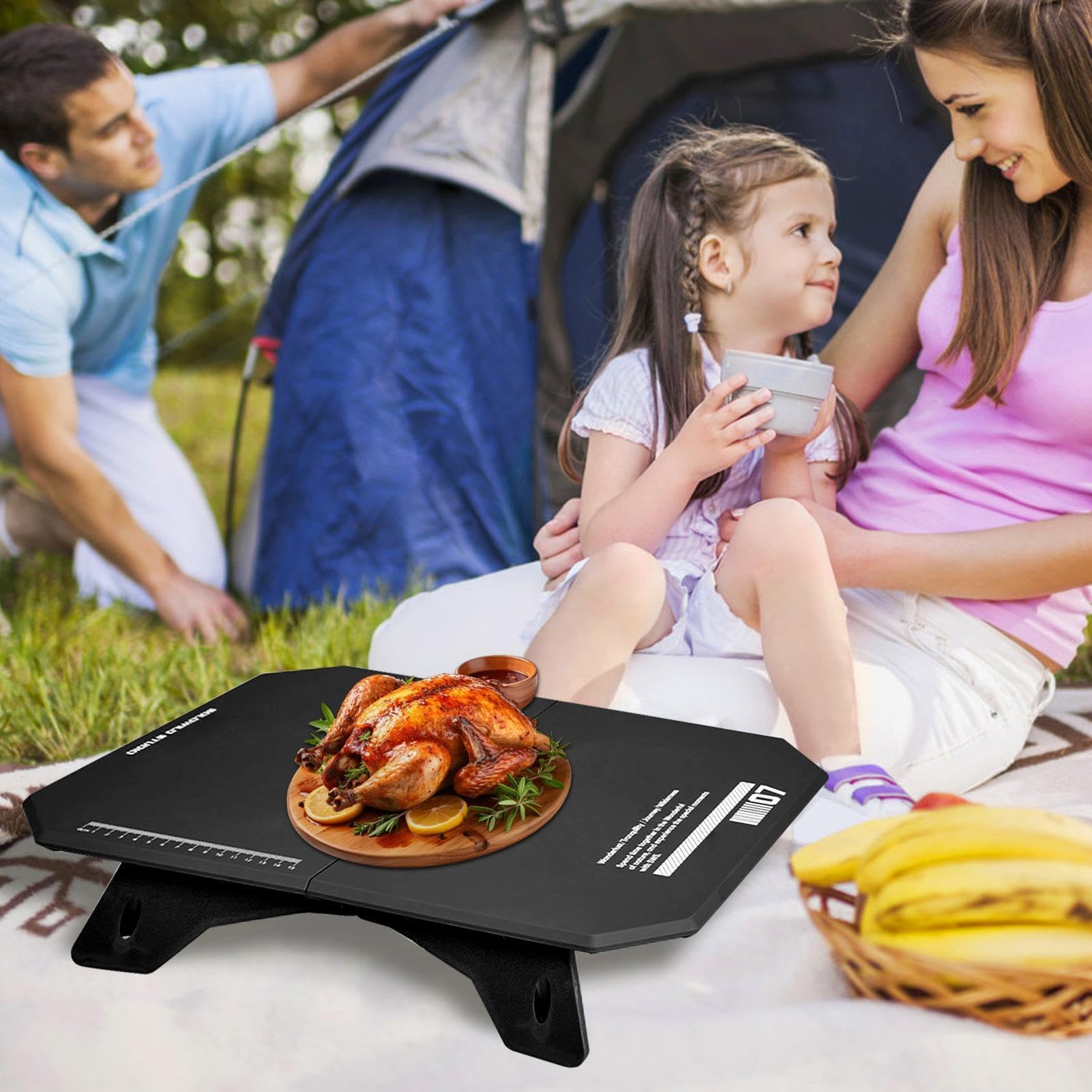 Mesa De Camping Ligera Antideslizante Multifuncional Portátil Plegable