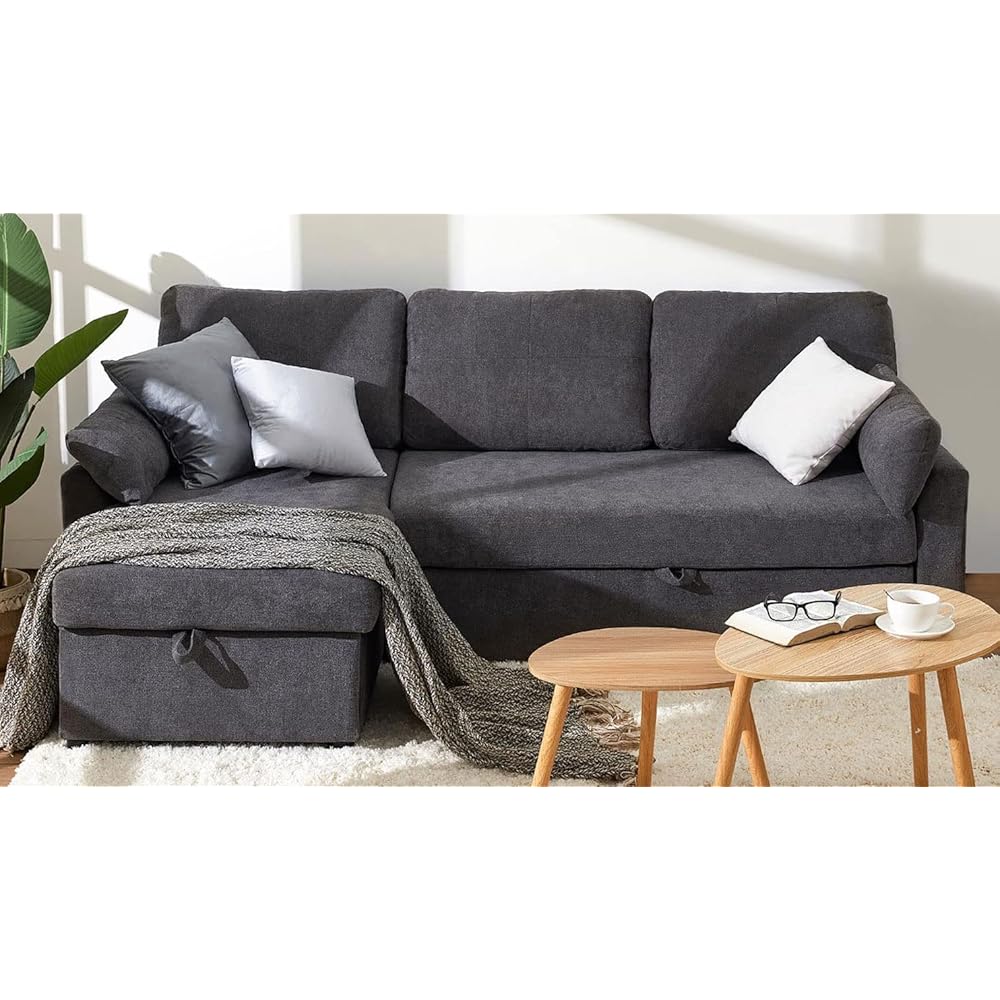 19/mo Finance PaPaJet Sofa Bed, Pull Out Couch Bed with Storage