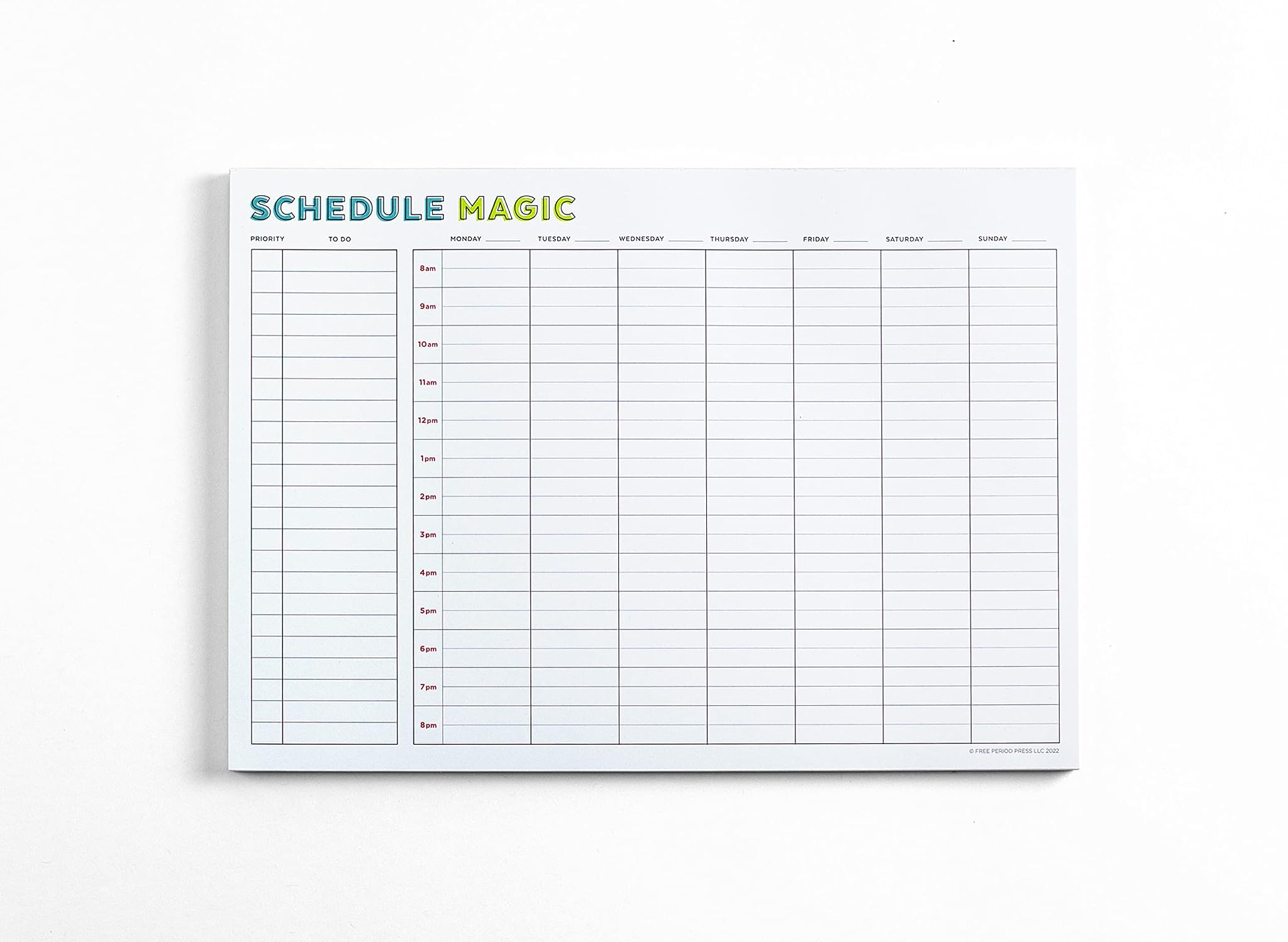 Schedule Magic Time Blocking Planner (Weekly)