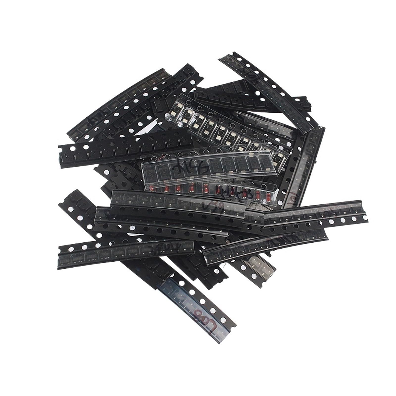 Paquete de transistores SMT 1N4148 M1 M7 S9012 S9013 surtido para prototipos electrónicos