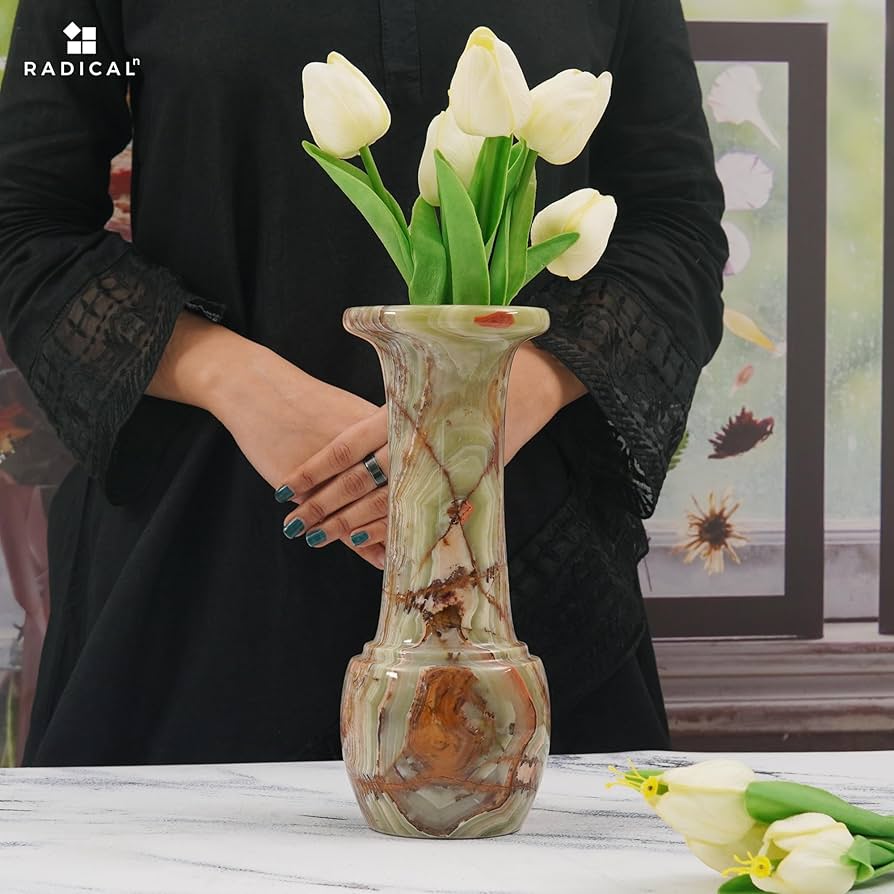 Amazon.com: Radicaln Marble Flower Vase 10