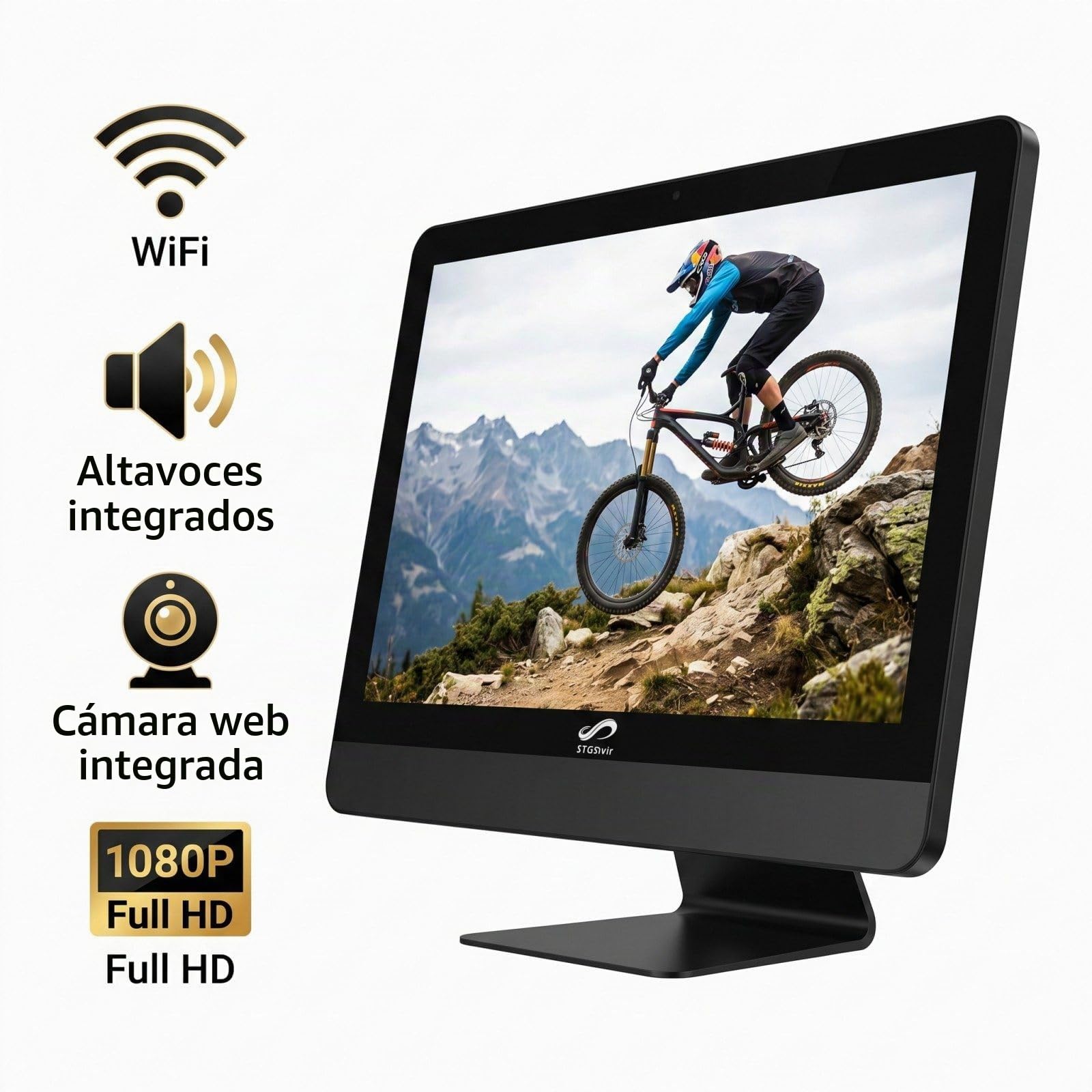 STGsivir All in One PC, Pantalla FHD 24", Core i7, 16G RAM, 1T SSD