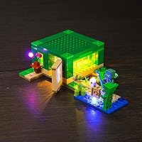 Vista 5 de VONADO Kit de luces LED compatible con Lego Minecraft La casa en la playa de las tortugas 21254 (solo luces, sin modelos) Juego de luces creativas