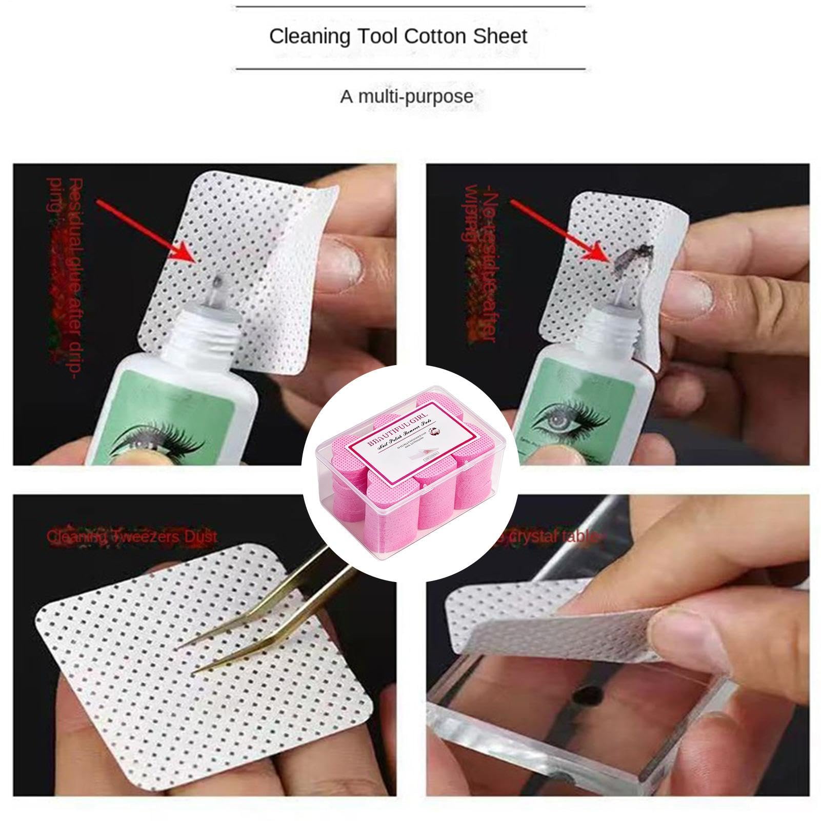 Salviette Lucidanti E Struccanti Unghie 200 Pezzi di Salviette Rapide e | Tamponi lucidatura unghie per mani, sonno, spa notturna, pulizia, ammollo, ispezione, rimozione, preparazio