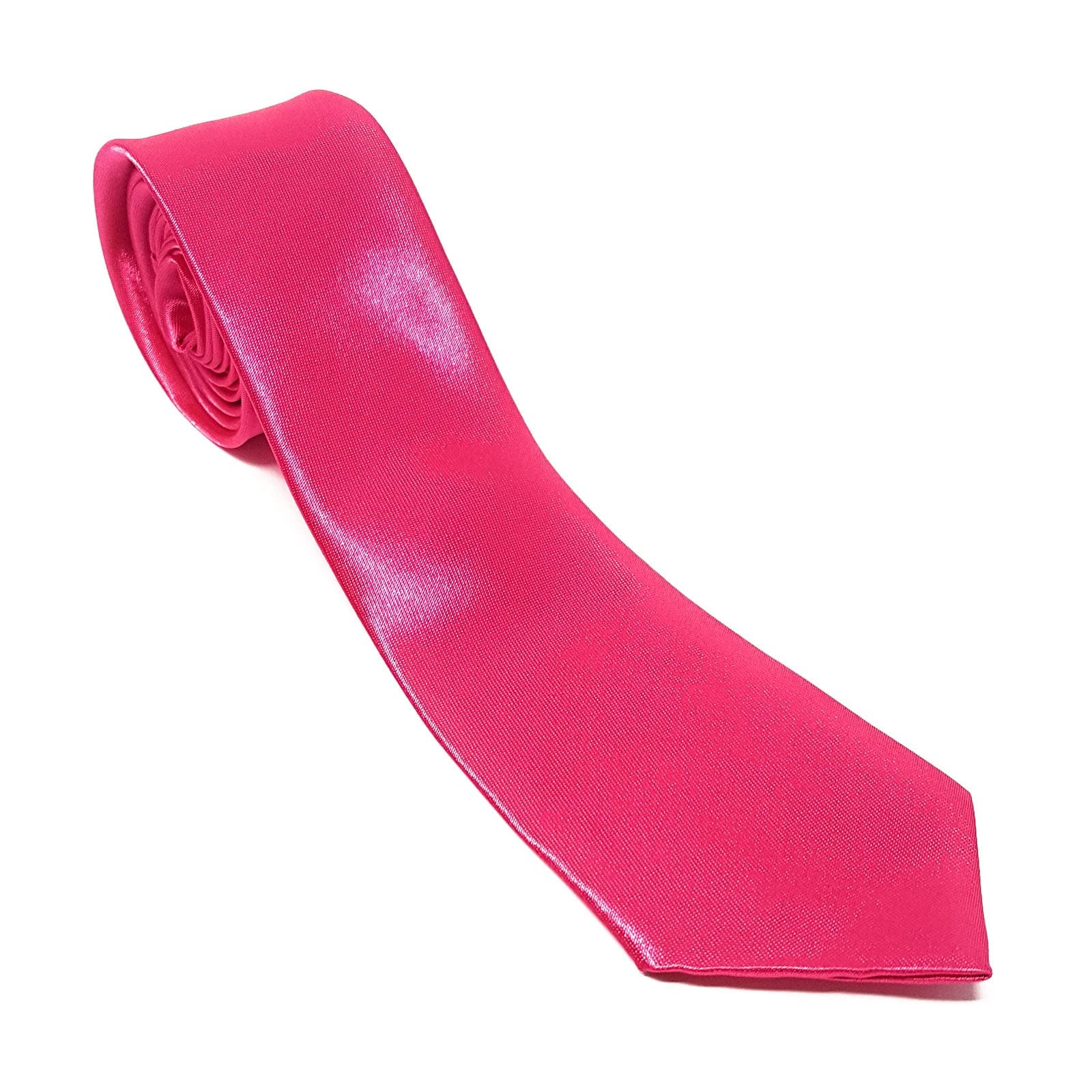 WS UK Adults Skinny Tie for Men [Hot Pink]