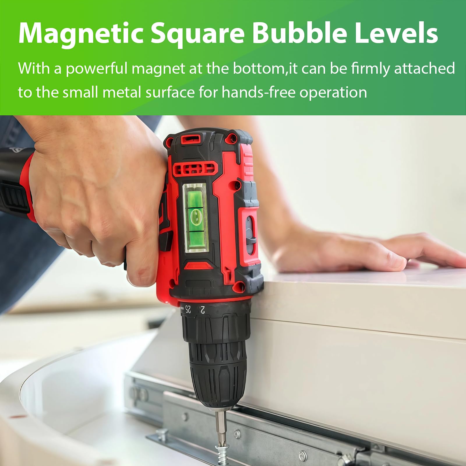 Mini Bubble Levels - 9Pcs Magnetic Level Set -4