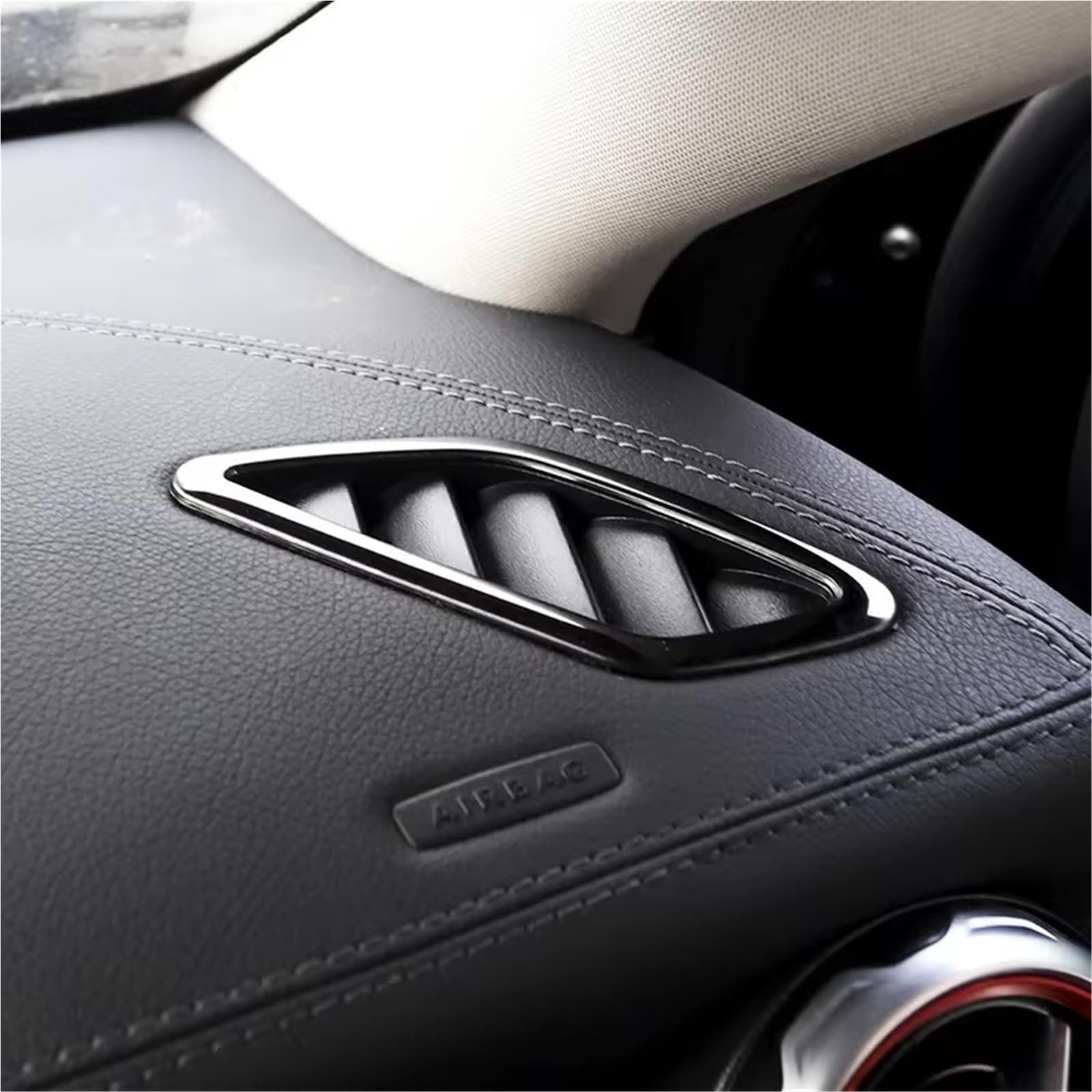 Compatible Con Benz Para CLA X117 A180 2015 2016 2017 2018 Ventilación De Aire Acondicionado Decoración Cubierta Pegatina Interior