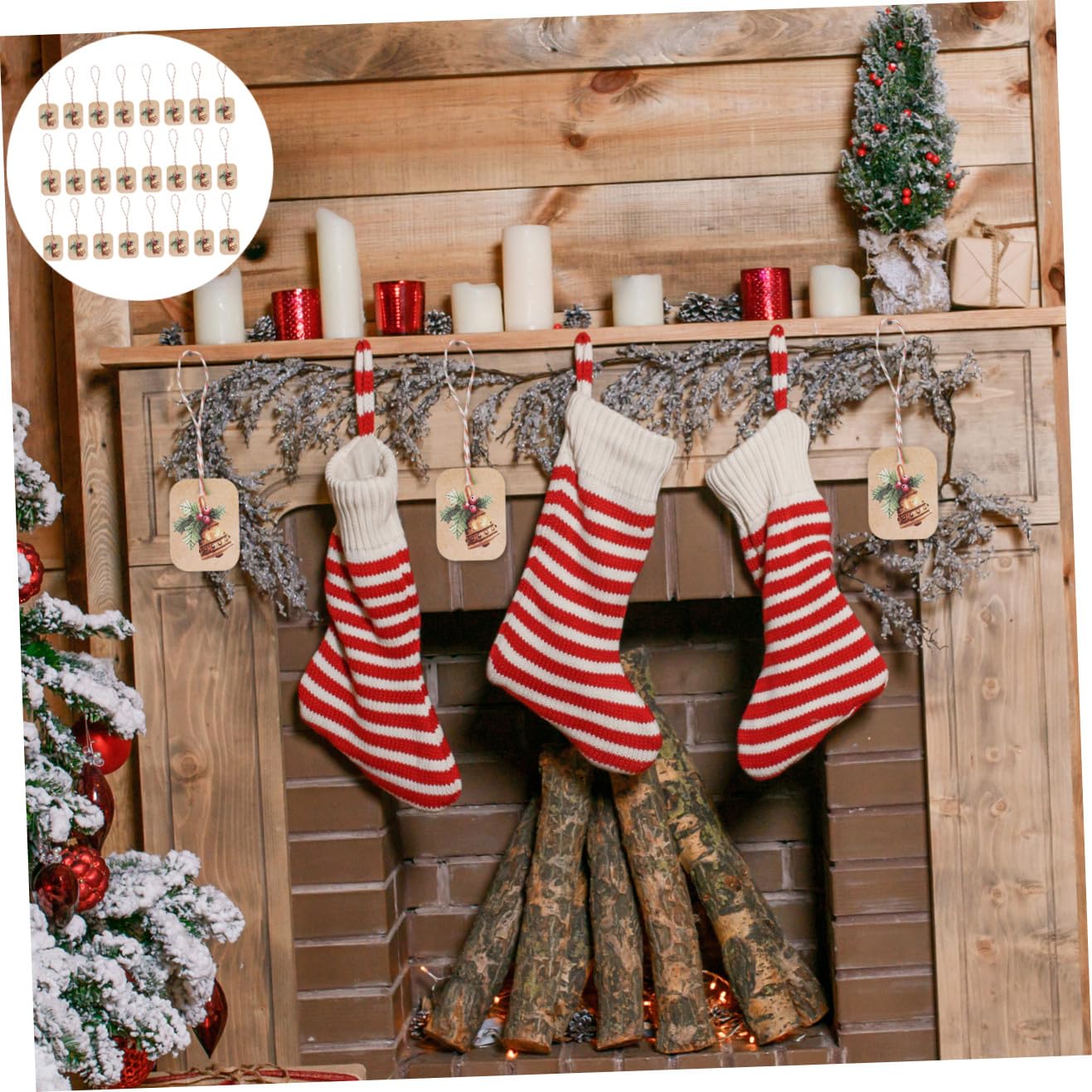 Beavorty 3 Set Cartellino Natalizio Grazie Etichette Tag Abbellimento Natalizio Spago Natalizio Carta Di Benedizione Di Natale Etichette Natalizie Cartellini Appesi Carta Kraft 250 Pezzi*3
