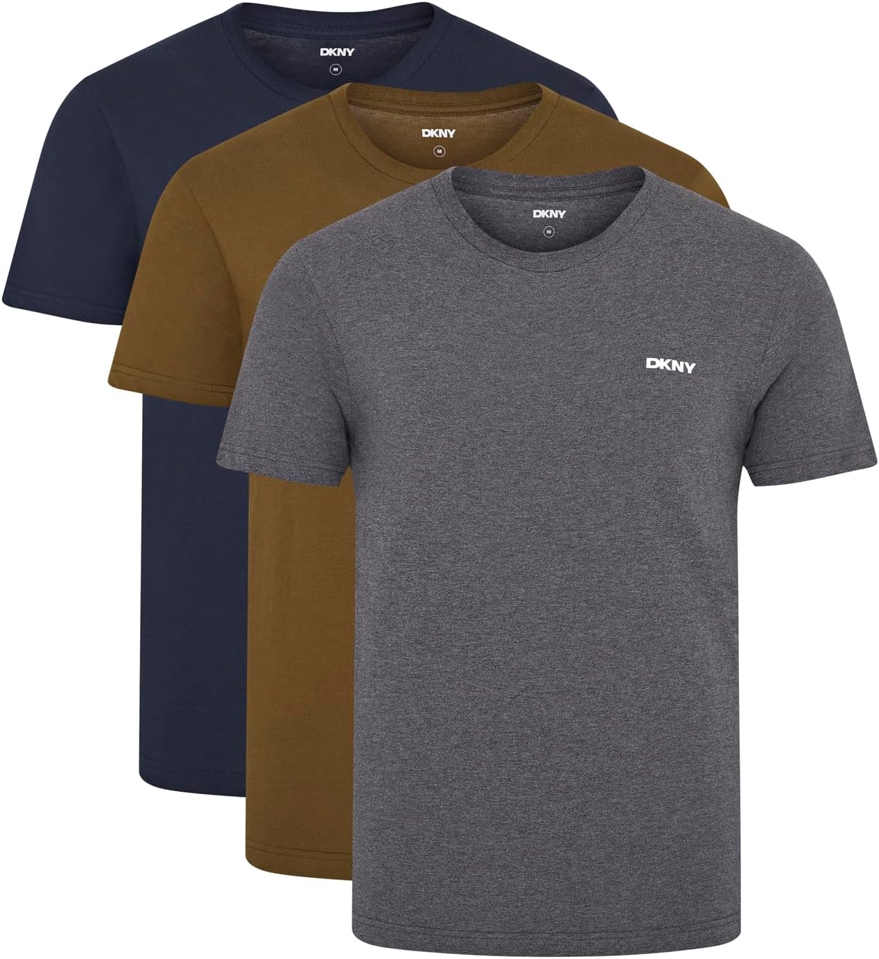 Men's Giants T-Shirt, Olive/Charcoal/Navy, L (Pack of 3)