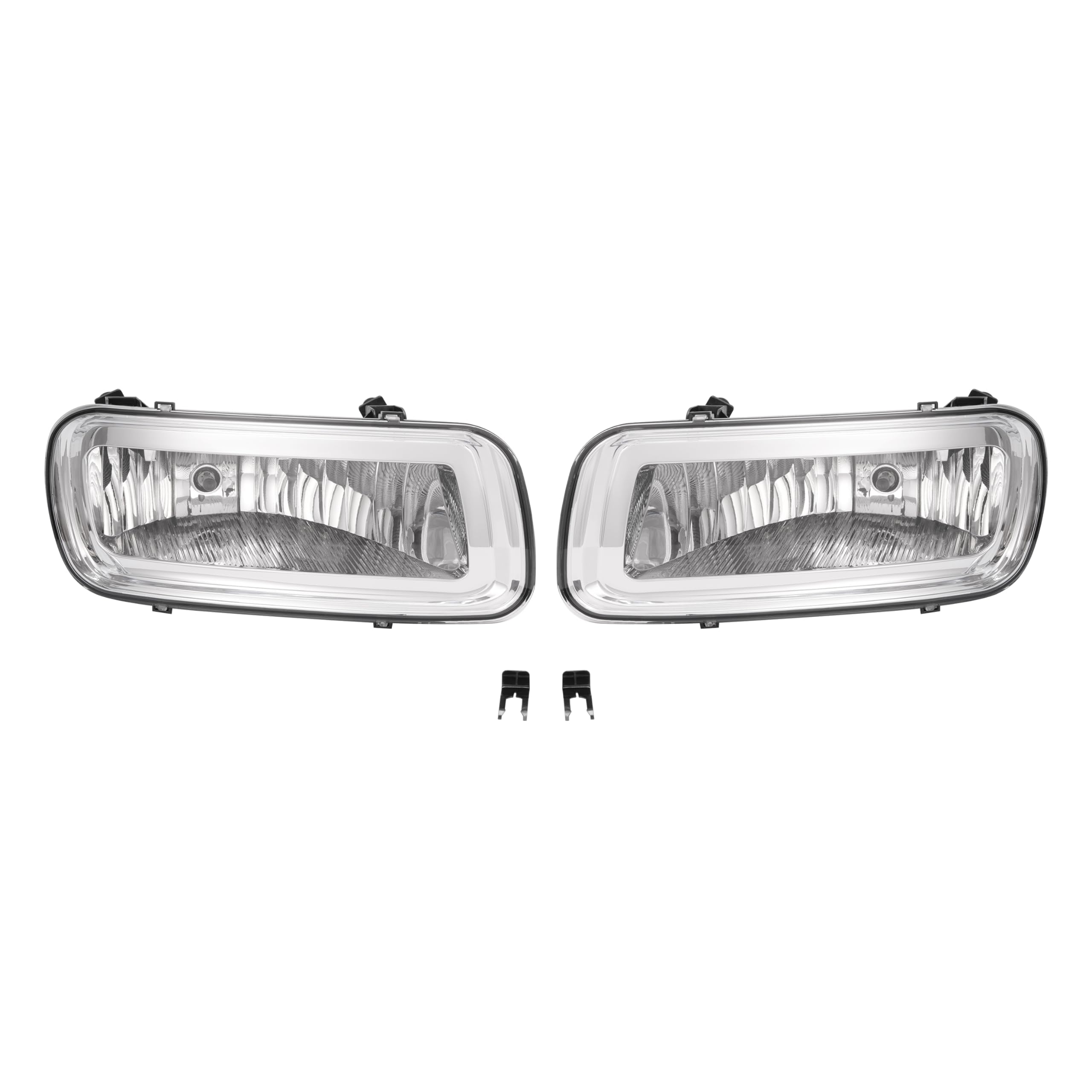 KUAFU Fog Lights Pair Compatible with 2004-2006 Ford F-150 & Lincoln Mark LT Base Replacement for 5L3Z15201A 5L3Z15200A FO2593197 FO2592197 Bumper Driving Fog Lamps Left Right Clear Lens