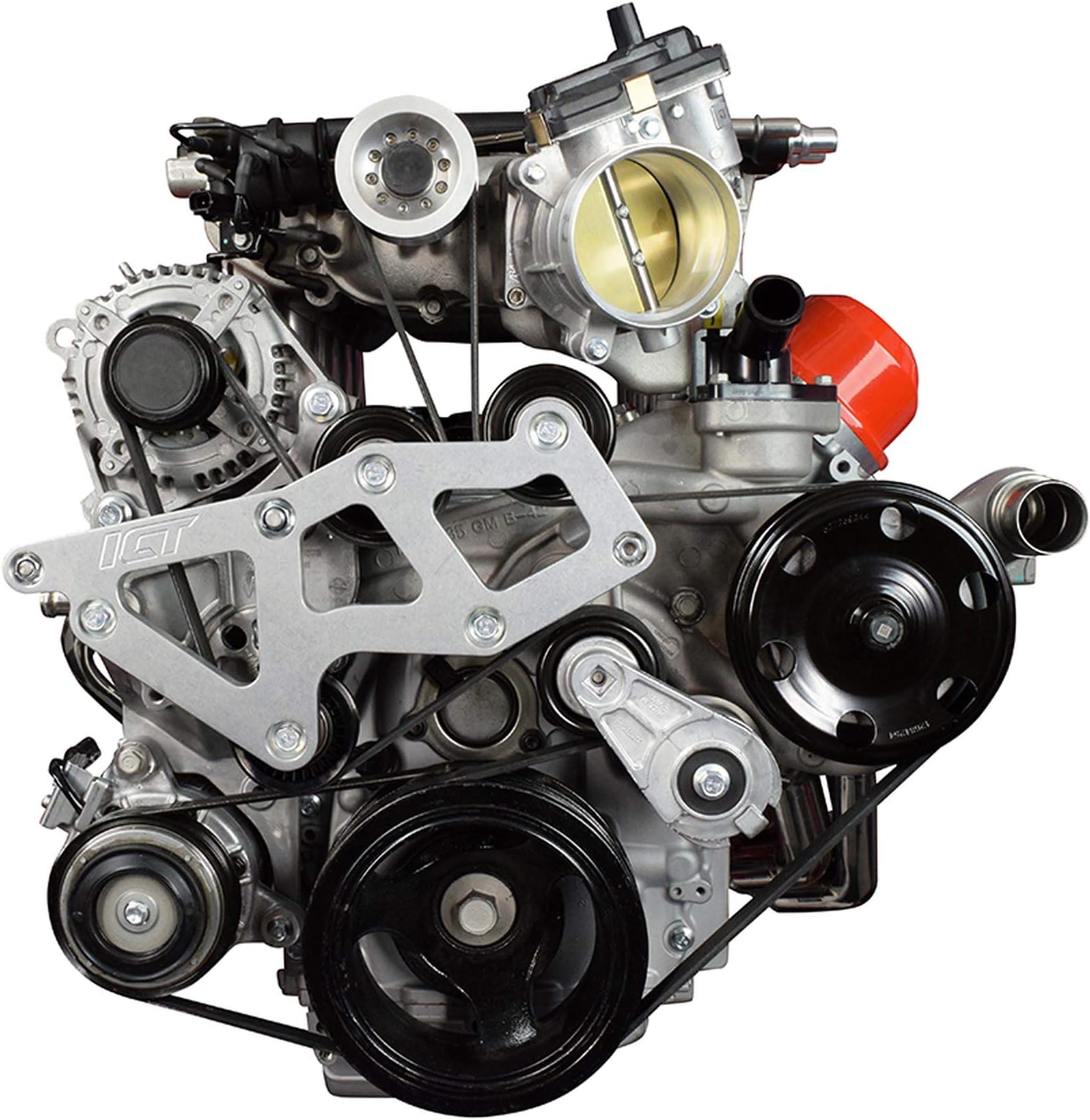 ICT Billet LT Gen V (5) L83 L86 トラック - LT4 スーパーチャージャー アイドラー プーリー アダプター ブラケット SC 551790