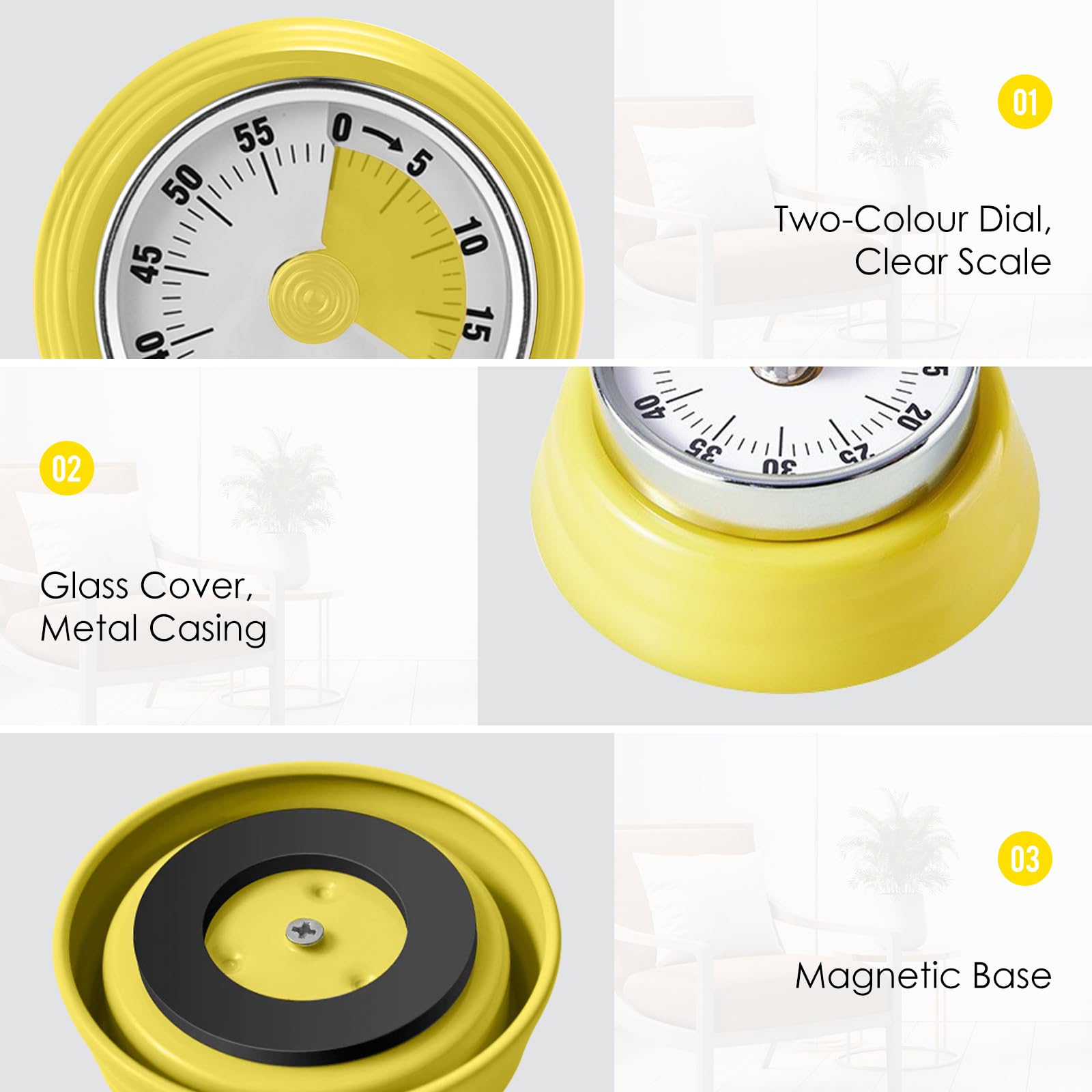 Timer Digitale Da Cucina Con Magnete E Piedino - Cronometro Contaminuti Per Cucinare, Palestra, Studio E Scuola - Foto 9