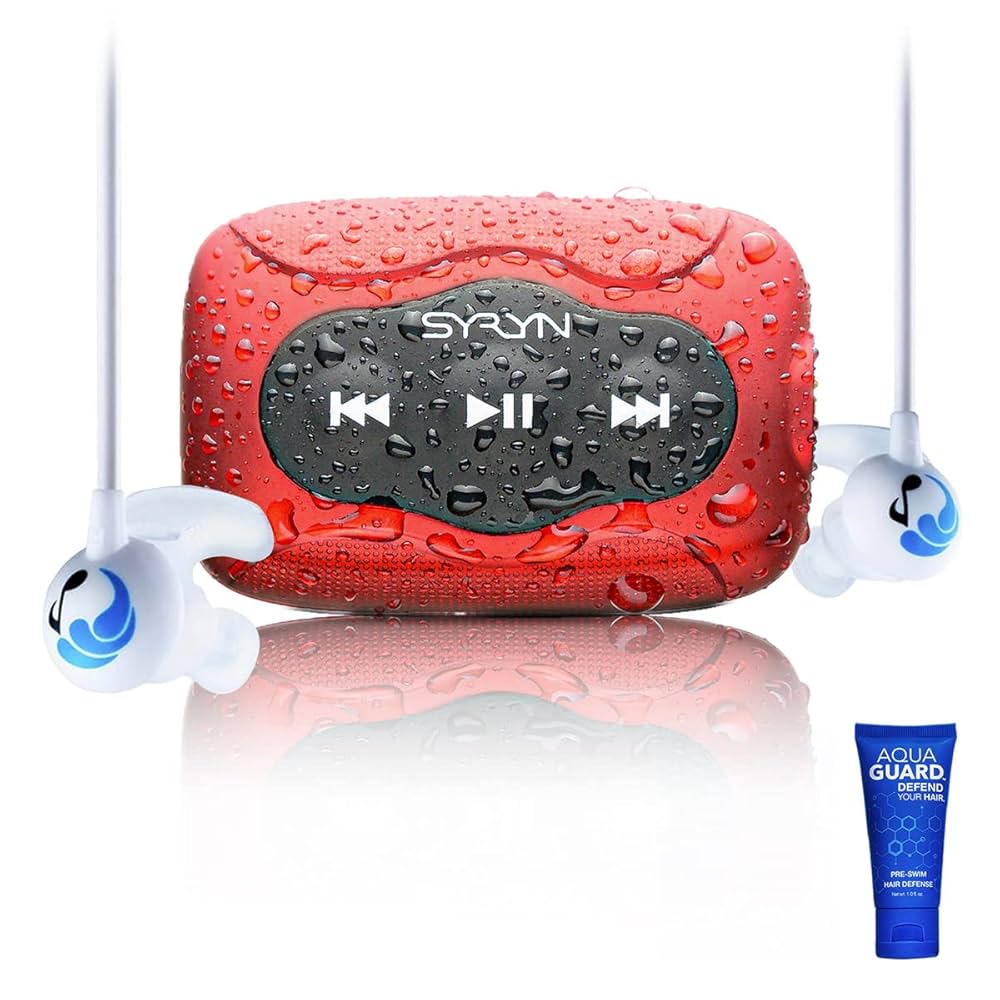 SYRYN waterproof MP3 player bundle