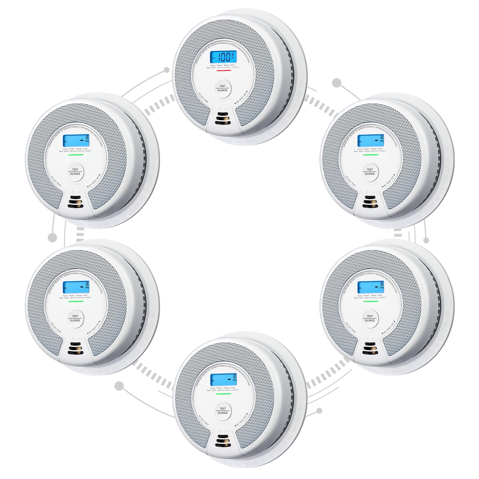 X-Sense 3-Pack Smoke & CO Detectors - Interconnected -10 X-Sense 3-Pack Smoke & CO Detectors - Interconnected -10
