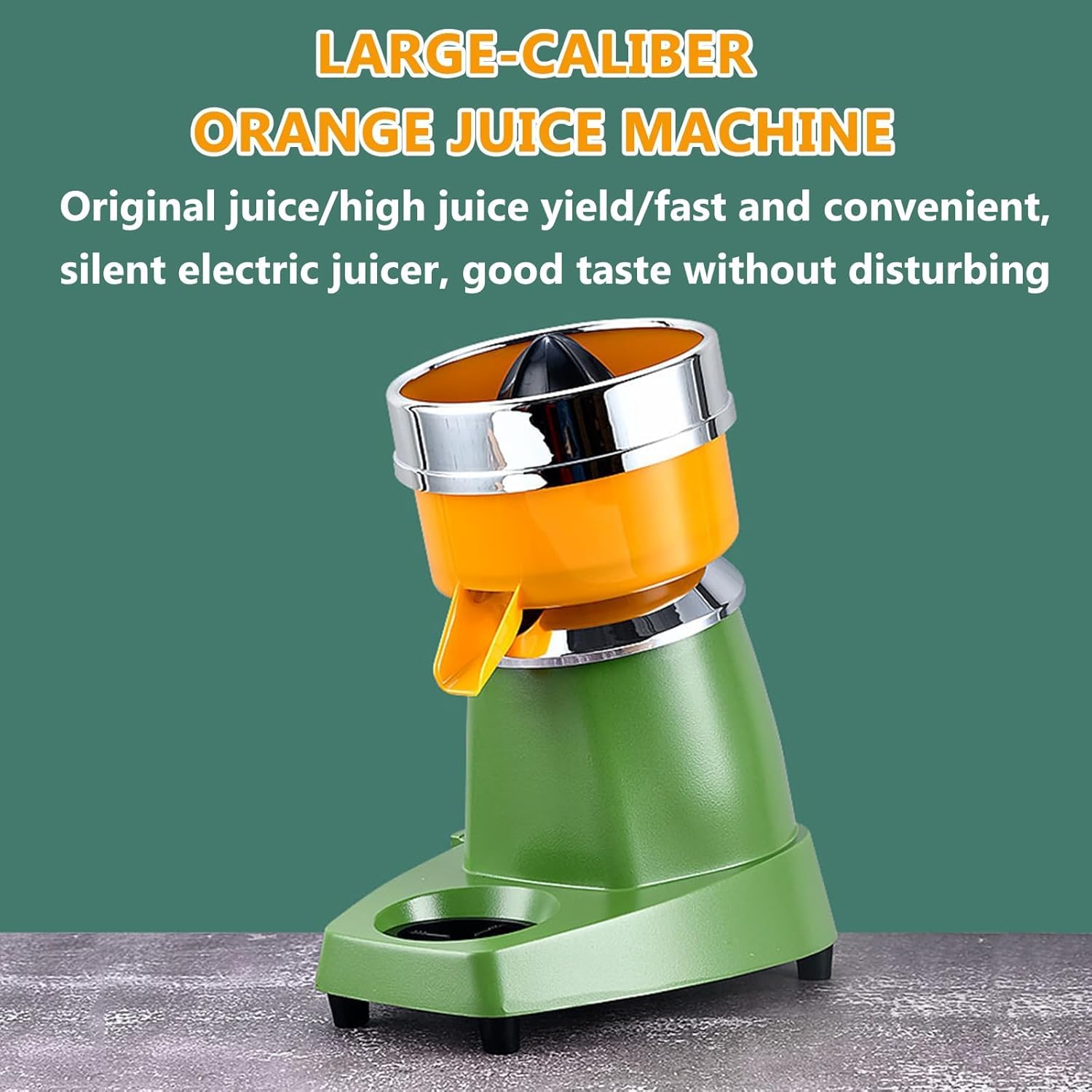 Spremiagrumi elettrico, spremiagrumi con 3 eliche spremere per Juice Bar, cucina o ristorante, ideale per arance e limoni, efficiente e facile da usare