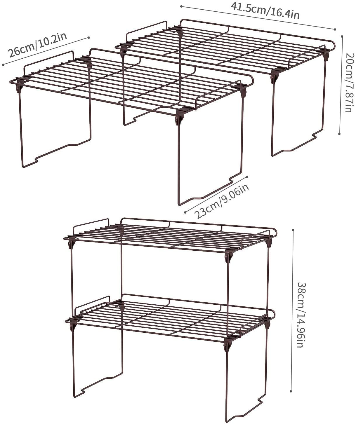 HapiRm Cupboard Organiser Kitchen Storage Organiser, Plate Rack and