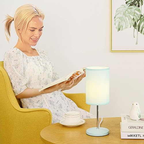 Miniatura 3 de Lampwell Alee - Lámpara de mesa pequeña para sala de estar como lámpara de mesita de noche para dormitorio, juego de 2, lámpara de mesa moderna,