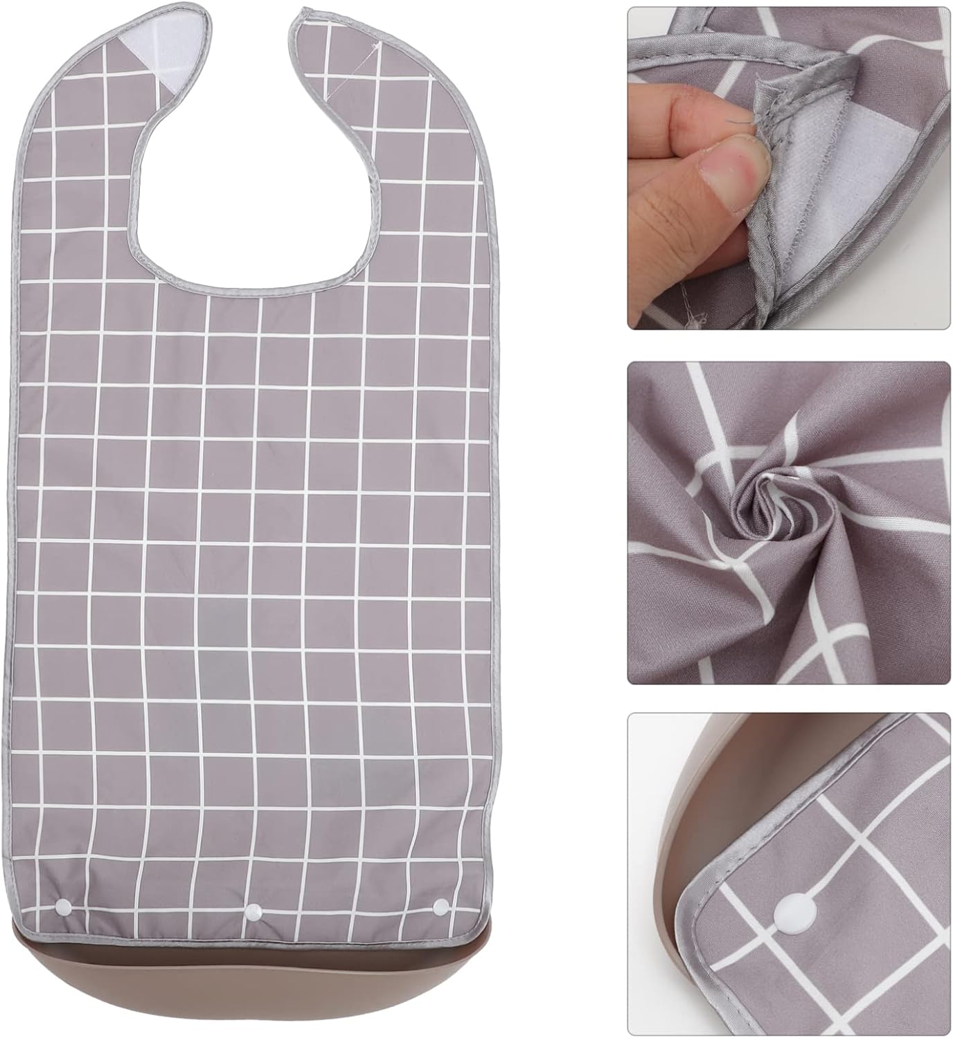 Ciieeo Elderly Bib for Dining Washable and Portable Clothing Protector for Seniors Tpu Design for Preventing Spills and Stains Thoughtful for Father Day