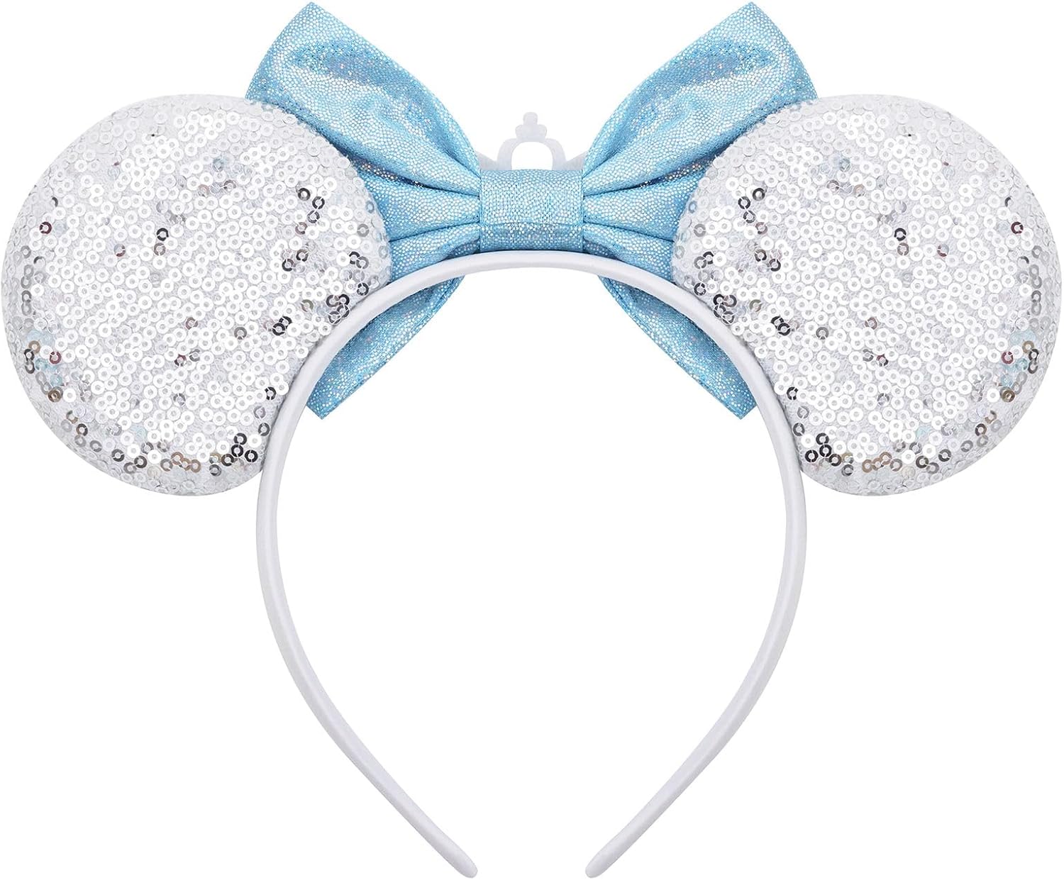 Handmade Mouse Ears Headband for Women and Ladies, Polka Dot Bow Minnie Ears Costume Accessories - Image 5