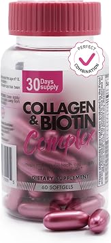 Collagen & Biotin Complex Hair Skin Nails Support 60 Count