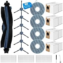 KGC Accessories for eufy Omni C20, 20 Pack Replacement Parts for Eufy C20 Omni Robot Vacuum,4 Dust Bags, 3 HEPA Filters, 4 Mop Pads and 1 Main Brush