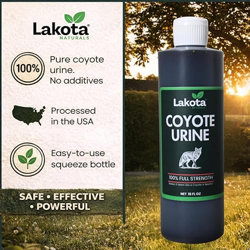 Miniatura 4 de 100% Pure Coyote Urine All Natural Animal & Rodent Repellent - Makes It Seem Like a Coyote is Nearby! Skunk and Racoon Repellent for Yard. Squirrel