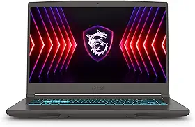 MSI Notebook para jogos Thin A15 39.6 cm 144Hz FHD FHD: Ryzen 5-7535HS, NVIDIA Geforce RTX 3050, 16GB DDR5, SSD NVMe 512GB, WiFi 6E, Bluetooth 5.3, Win 11: Preto B7UC-473US