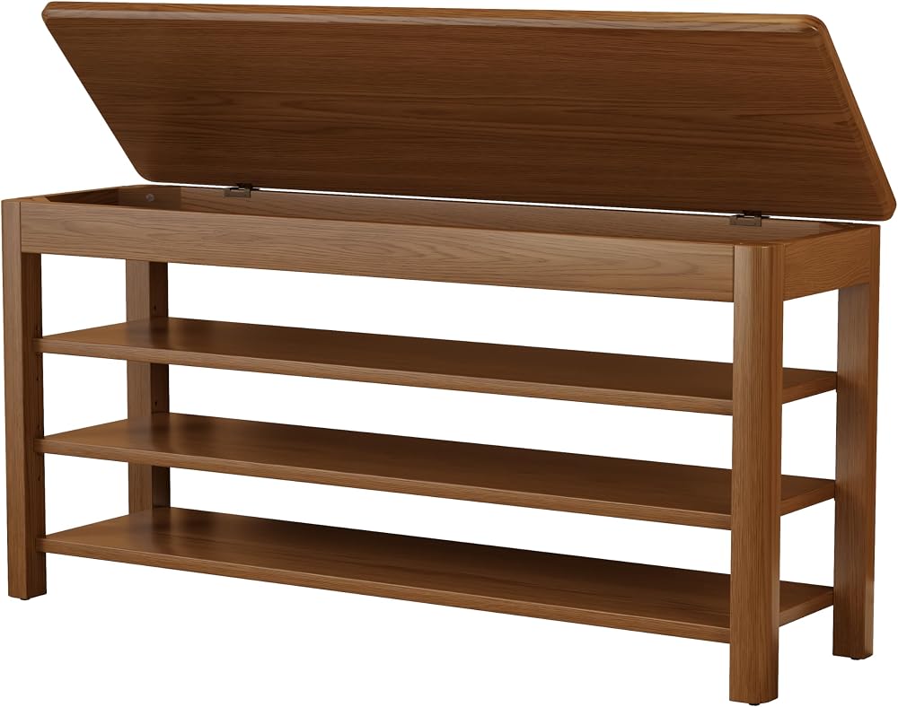 3-Tier Shoe Bench with Storage