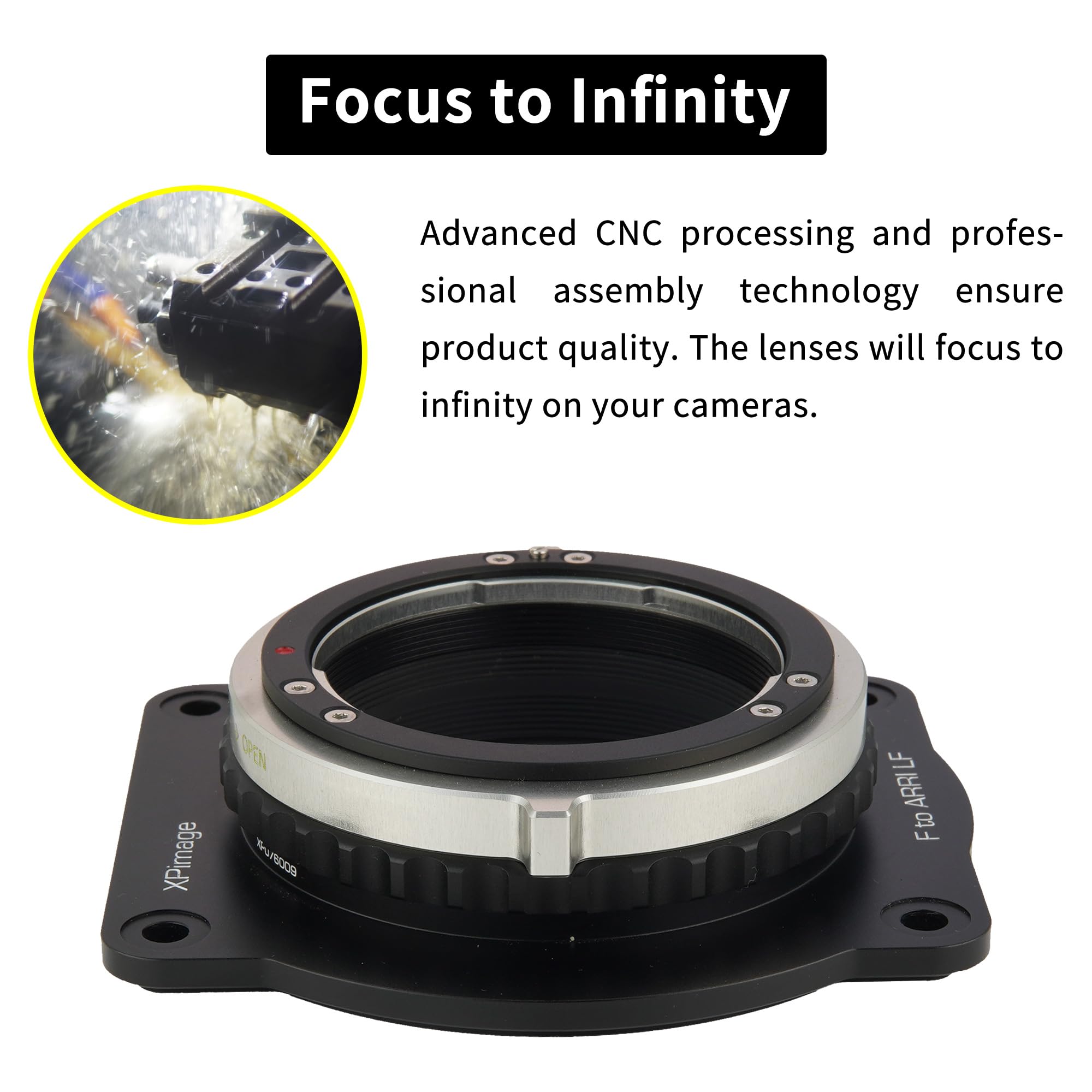 XPIMAGE PL-Amira Lens Adapter Ring for Arri PL Lens to Alexa