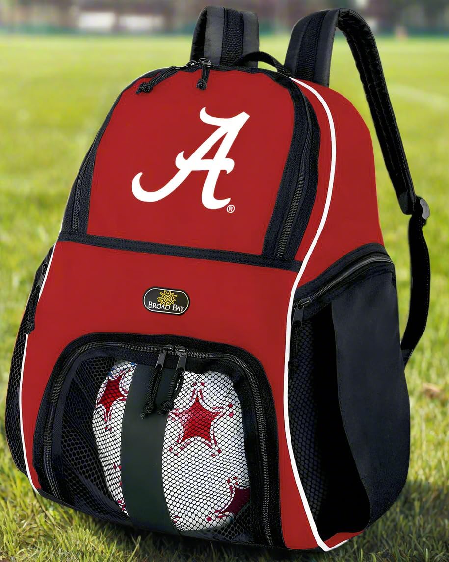 Broad Bay University of Alabama Soccer Ball Backpack or Alabama Crimson Tide Volleyball Bag