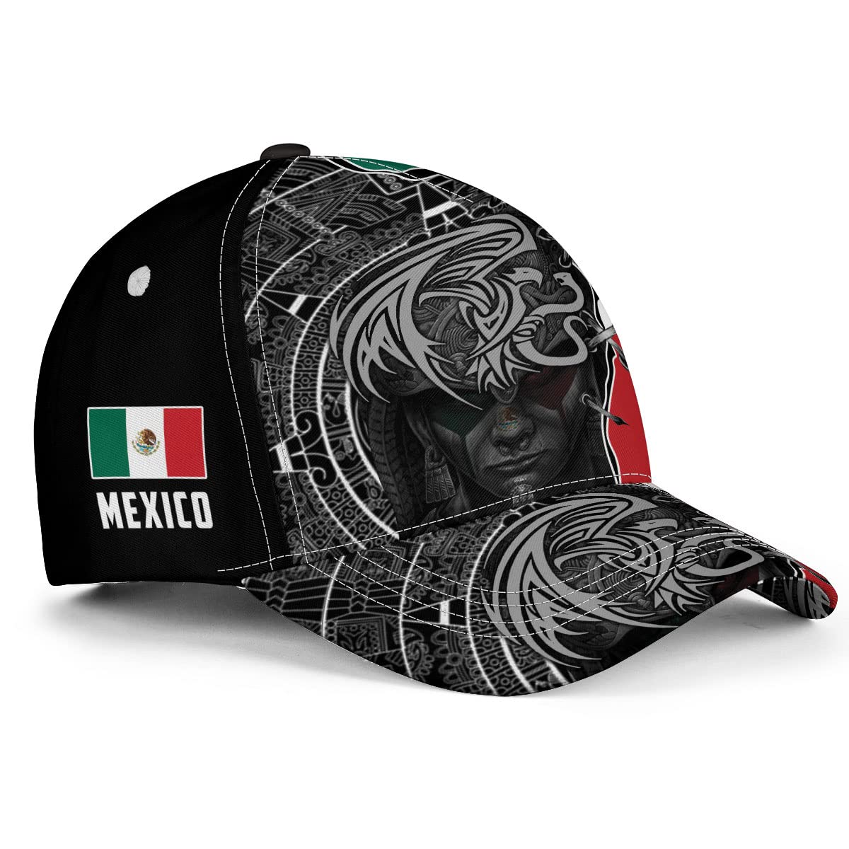 Cappello Messico, Cappelli messicani per uomo donna, Cappelli da baseball con bandiera dell'aquila del Messico Snapback, Gorras De Mexico para Hombres