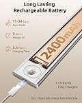 12inch Under Cabinet Lighting, 3-Pack Rechargeable Motion Sensor Lights Indoor, Dimmable Magnetic Closet Lights with 3 Color Temps, Wireless Under Counter Lights for Kitchen, Pantry, Stairs