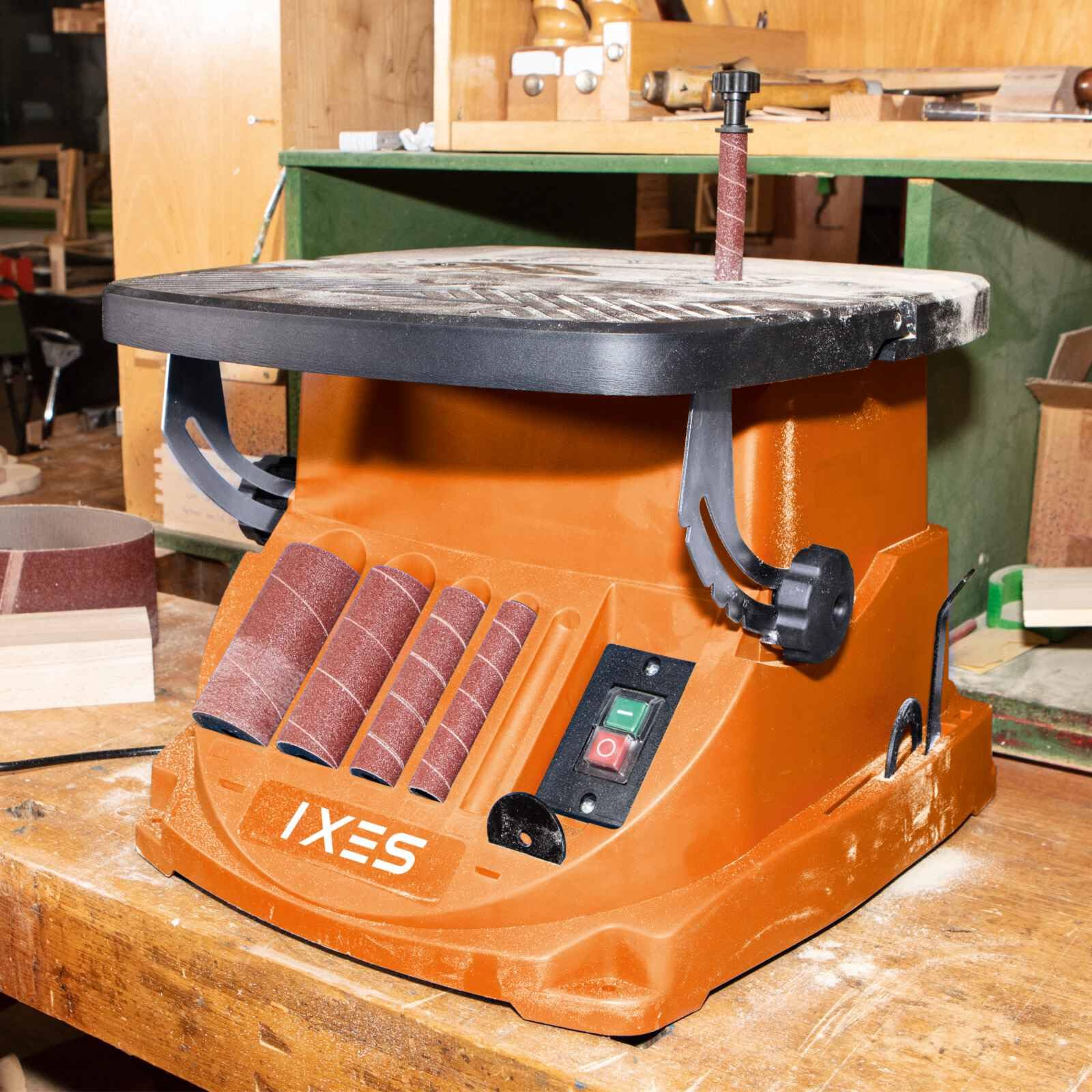 Scheppach IXES IX-BSO600 Oszillierender Spindelschleifer Bandschleifer Kantenschleifer