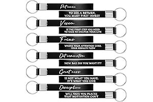 Sureio Silicone Inspirational Keychains: Empowering Quotes for Success