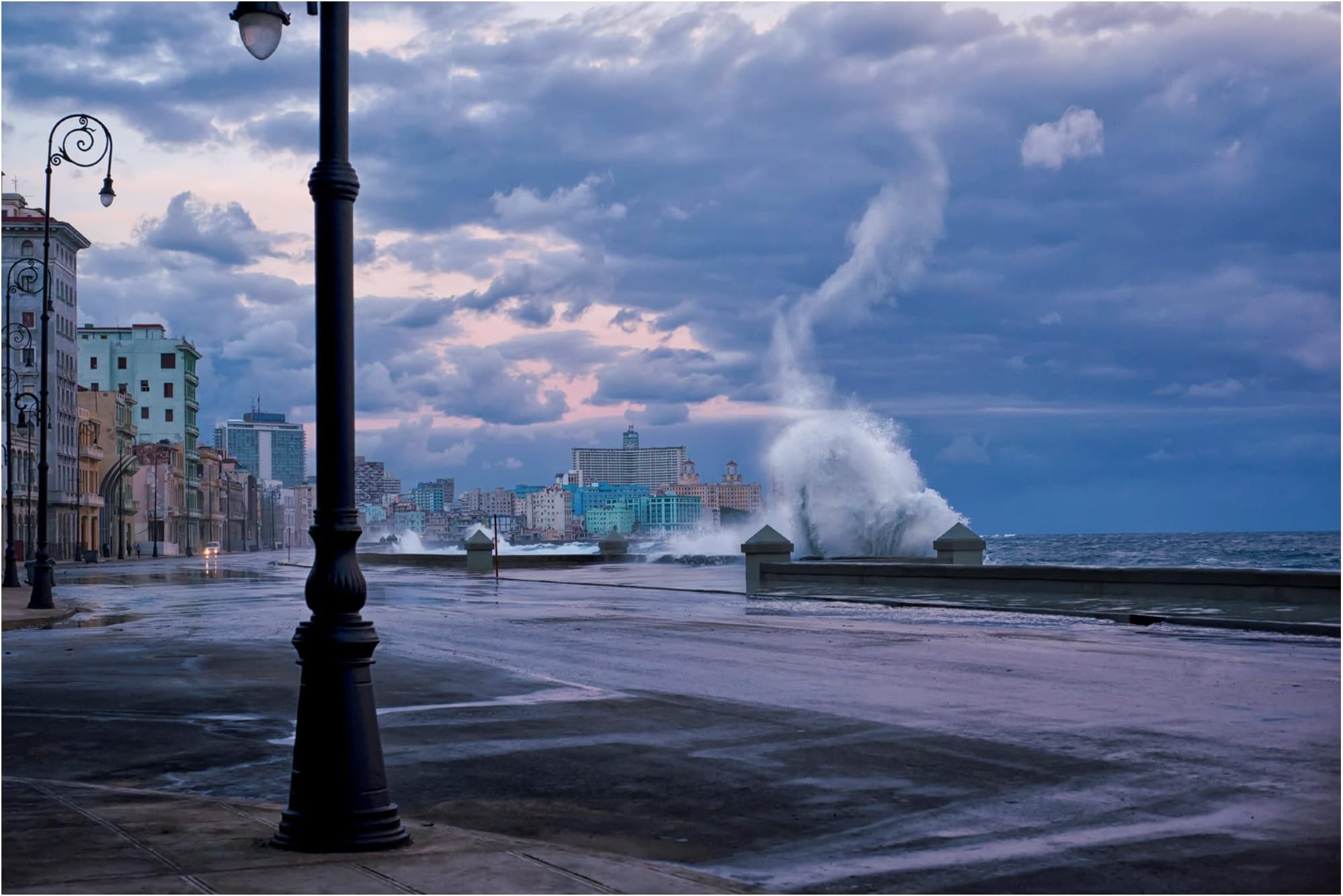 Trademark Fine Art 'Stormy Malecon' Canvas Art by Mike Kreiten