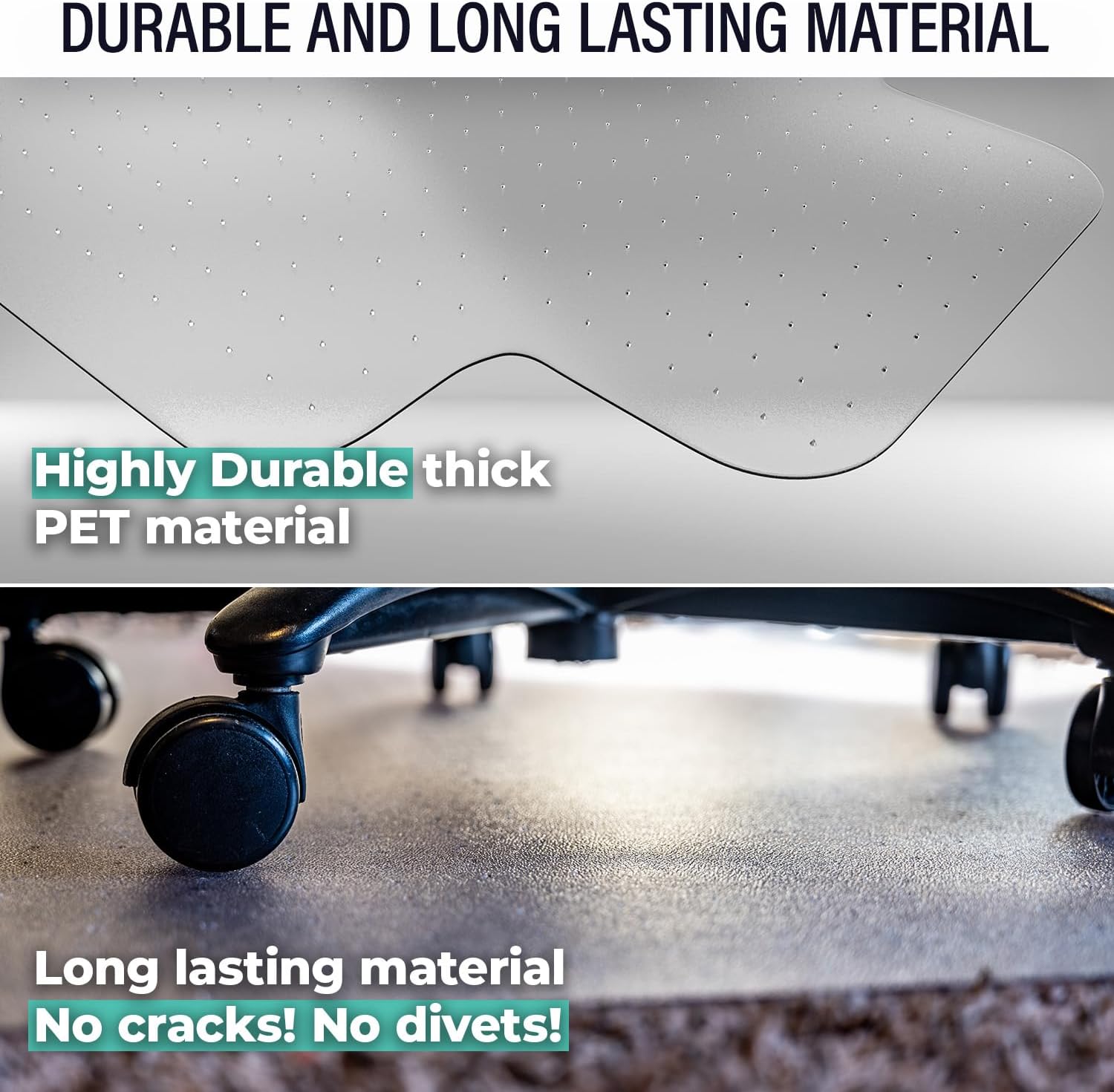 office chair mat for carpet - desk chair mat for carpet protector mat for office chair - computer chair mat for carpet - office floor mats for rolling chairs carpet - 33" x 48", carpet with lip