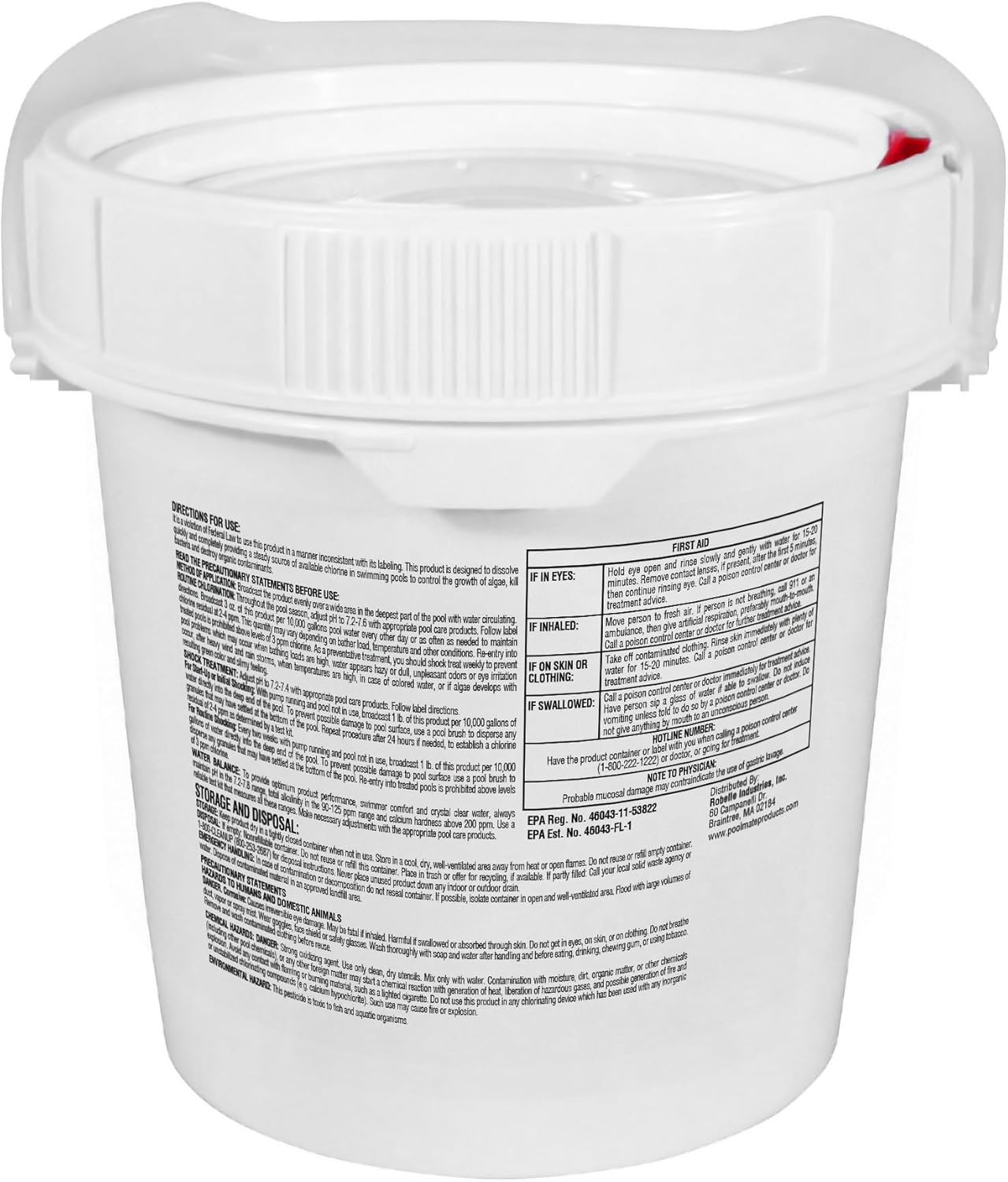 Pool Mate 4-Pounds Premium Pool Chlorine Granules, Concentrated Chlorinating Granules, Made in USA
