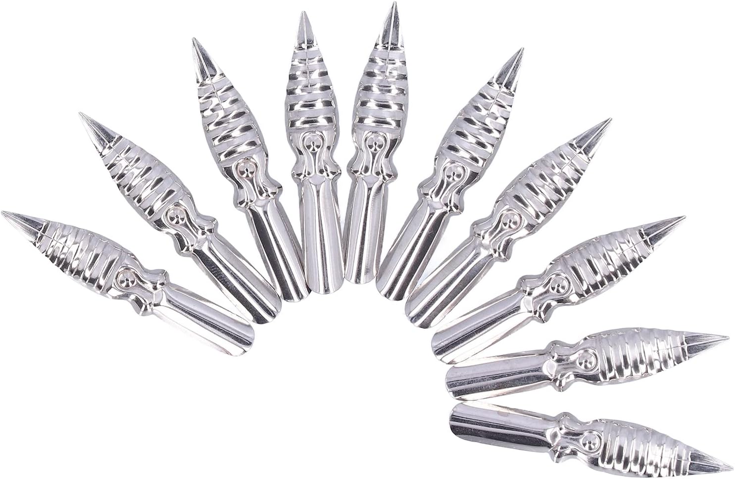 10PCS Calligraphy Pen Nib, Fountain Pen Nibs Replacement Comfortable Calligraphy Supplies Metal Lightweight for Writing, Painting, Signing (B5)