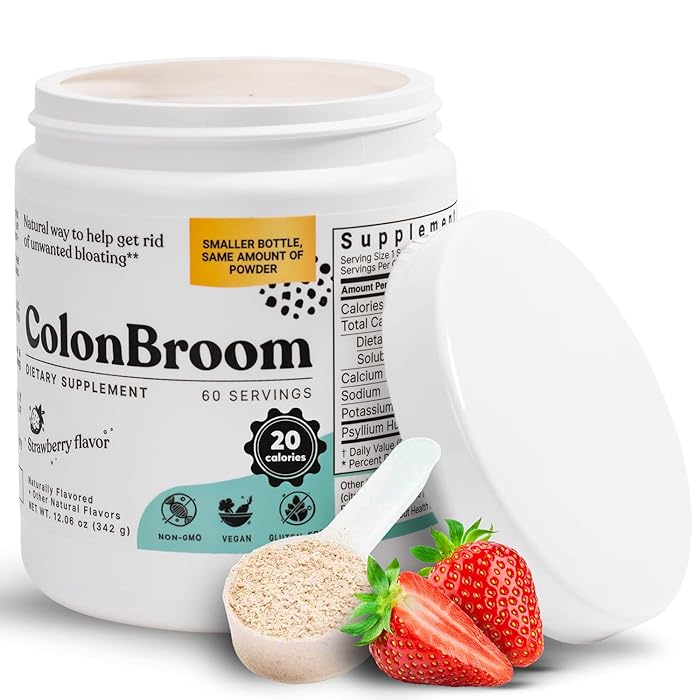 Buy ColonBroom Psyllium Husk Powder Colon Cleanser Vegan, Gluten Free