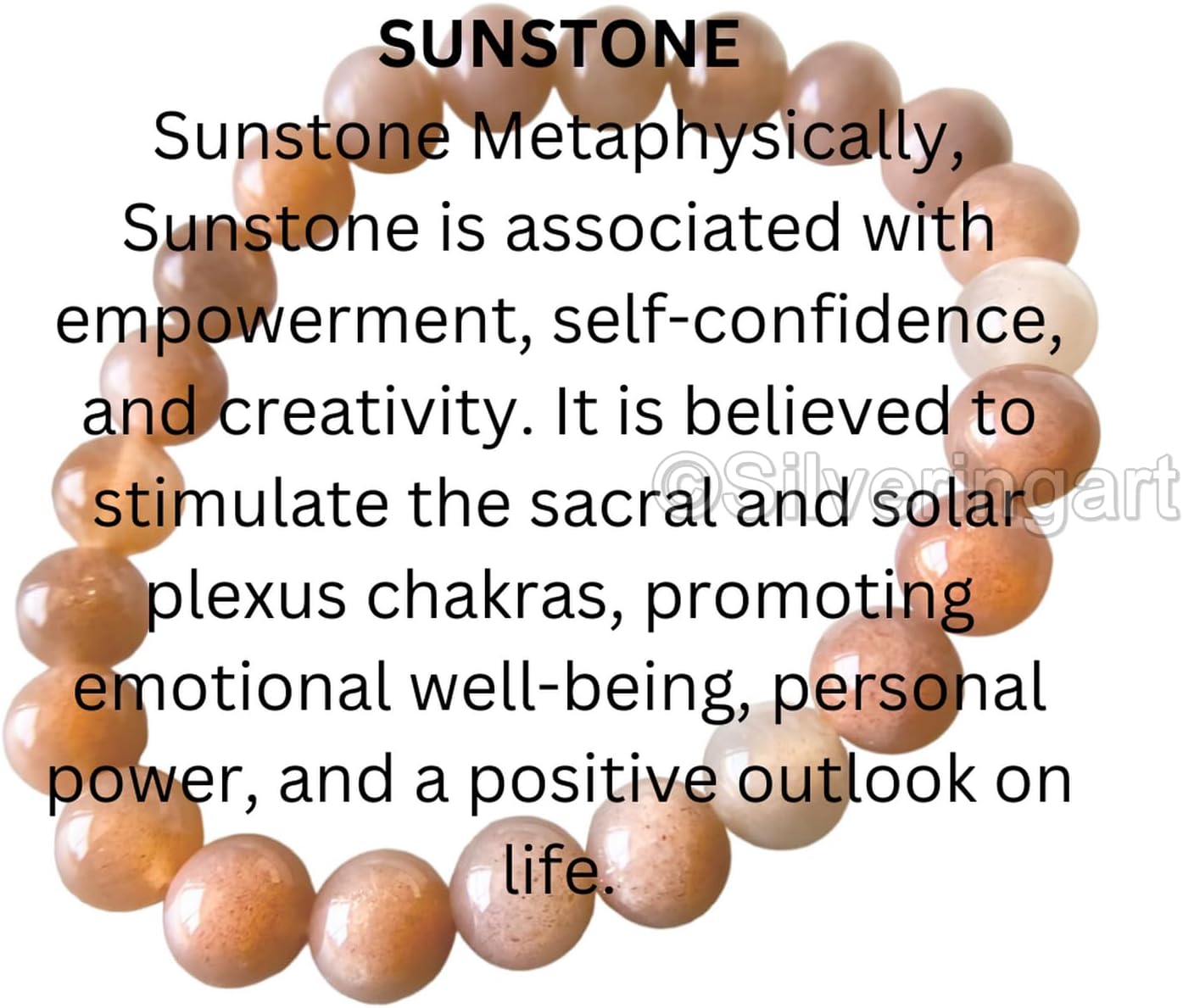 Sunstone Beads Bracelet, Natural Sunstone Bracelet, Fire Sunstone Birthstone, Healing Crystal Bracelet, Attract Money Attract Wealth Chakra & Reiki, Womens Bracelet, Mens Bracelet, Yoga Bracelets
