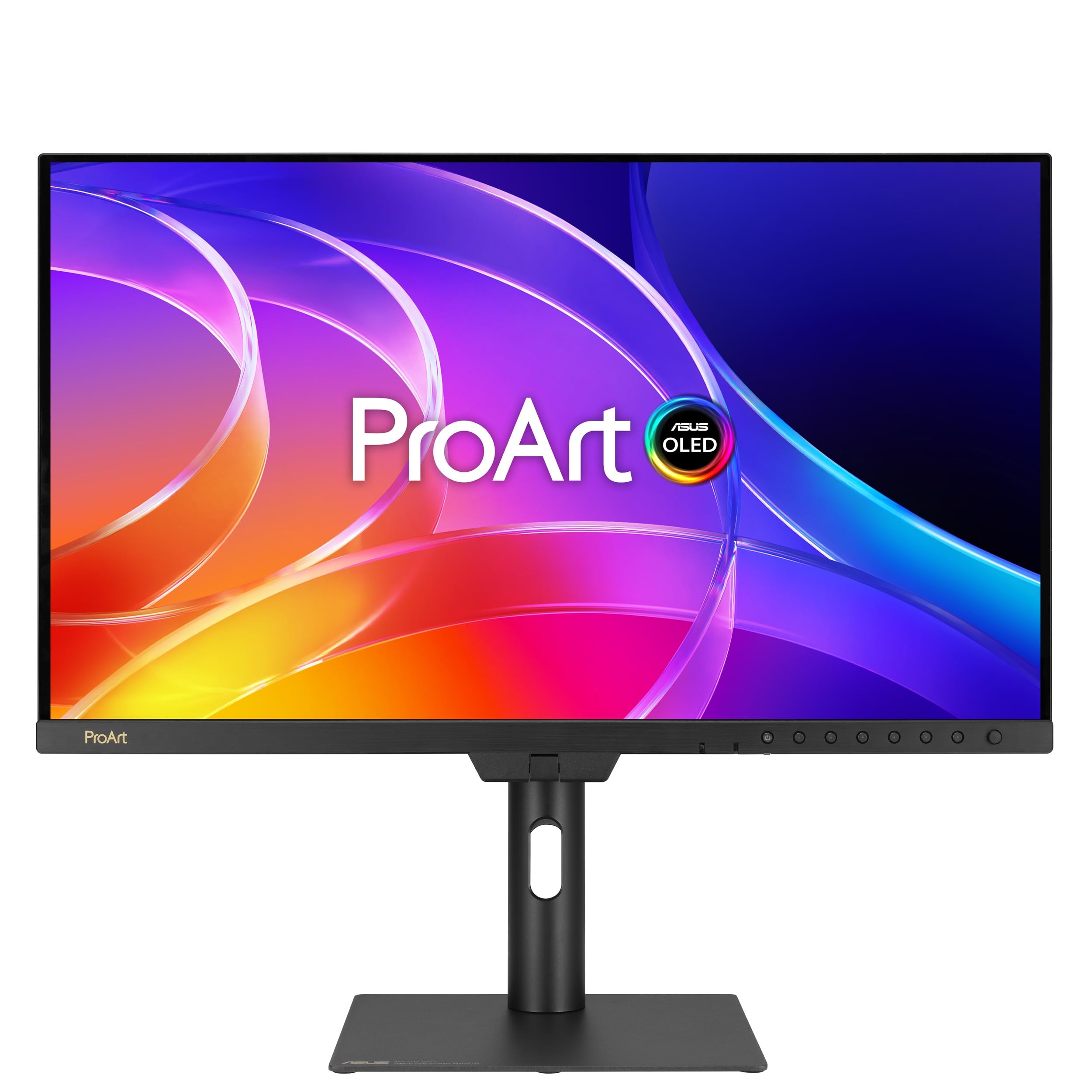 ASUS PROART DISPLAY OLED PA27USD, Monitor Professionale da 26,5", Nero | 4K UHD QD-OLED (3840x2160), 240Hz, 0,1ms, Colorimetro, Auto Calibrazione, Dolby Vision, Calman Verified, Supporto Ergonomico