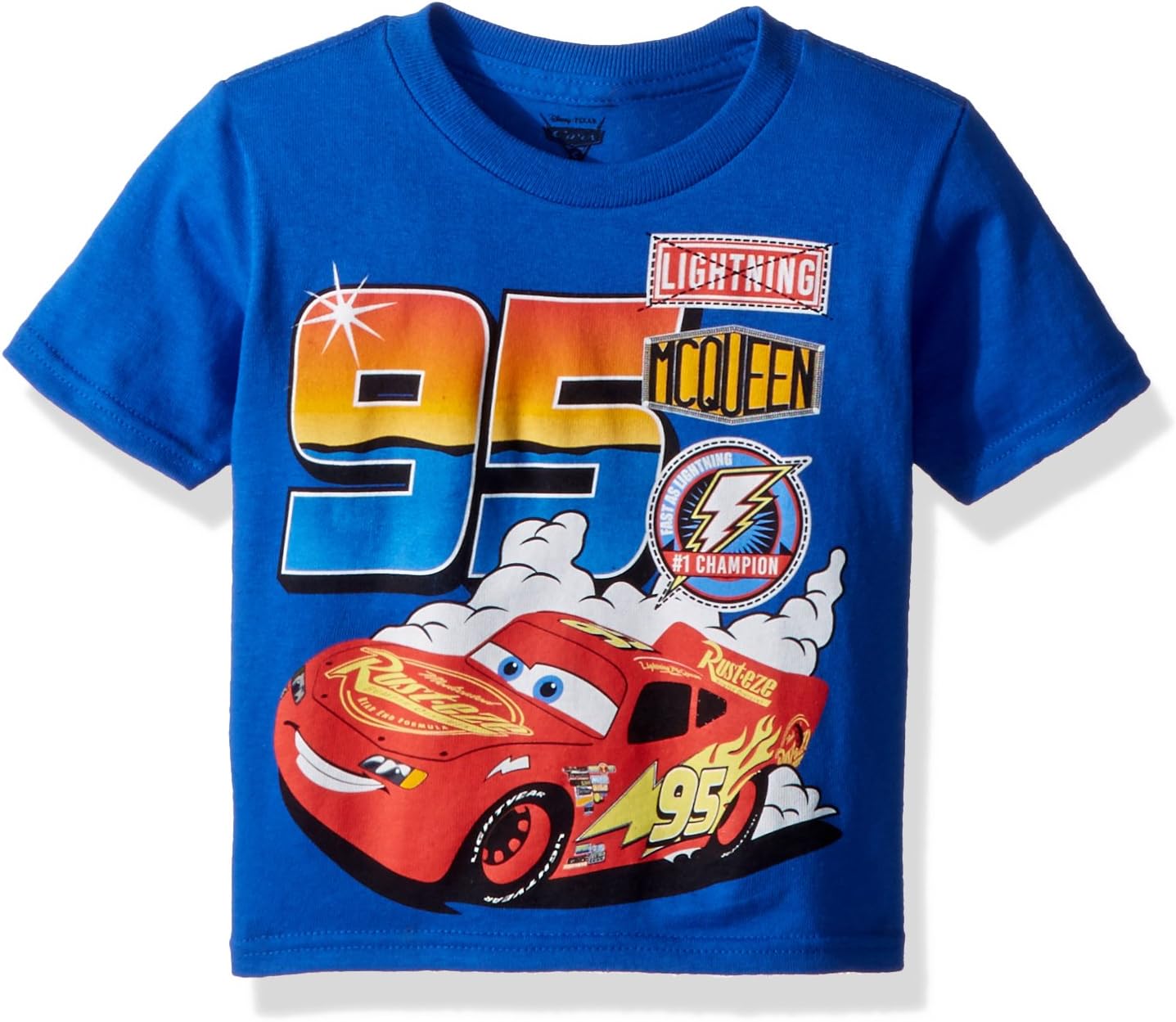 Cars Boys' Toddler 95 McQueen, Royal, 2T